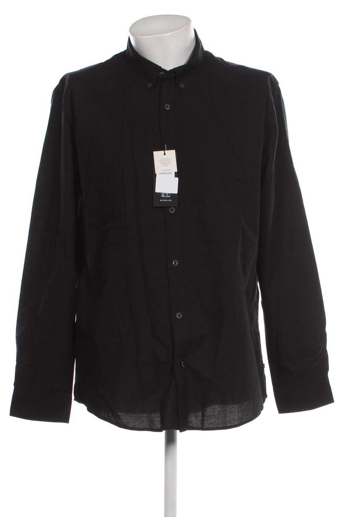 Мъжка риза Matinique, Размер XXL, Цвят Черен, Цена 92,38 лв.
