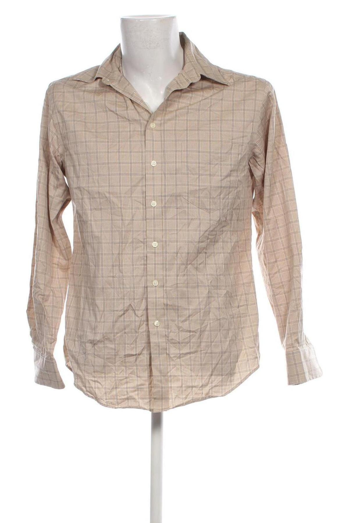 Ανδρικό πουκάμισο Merona, Μέγεθος M, Χρώμα  Μπέζ, Τιμή 5,38 €