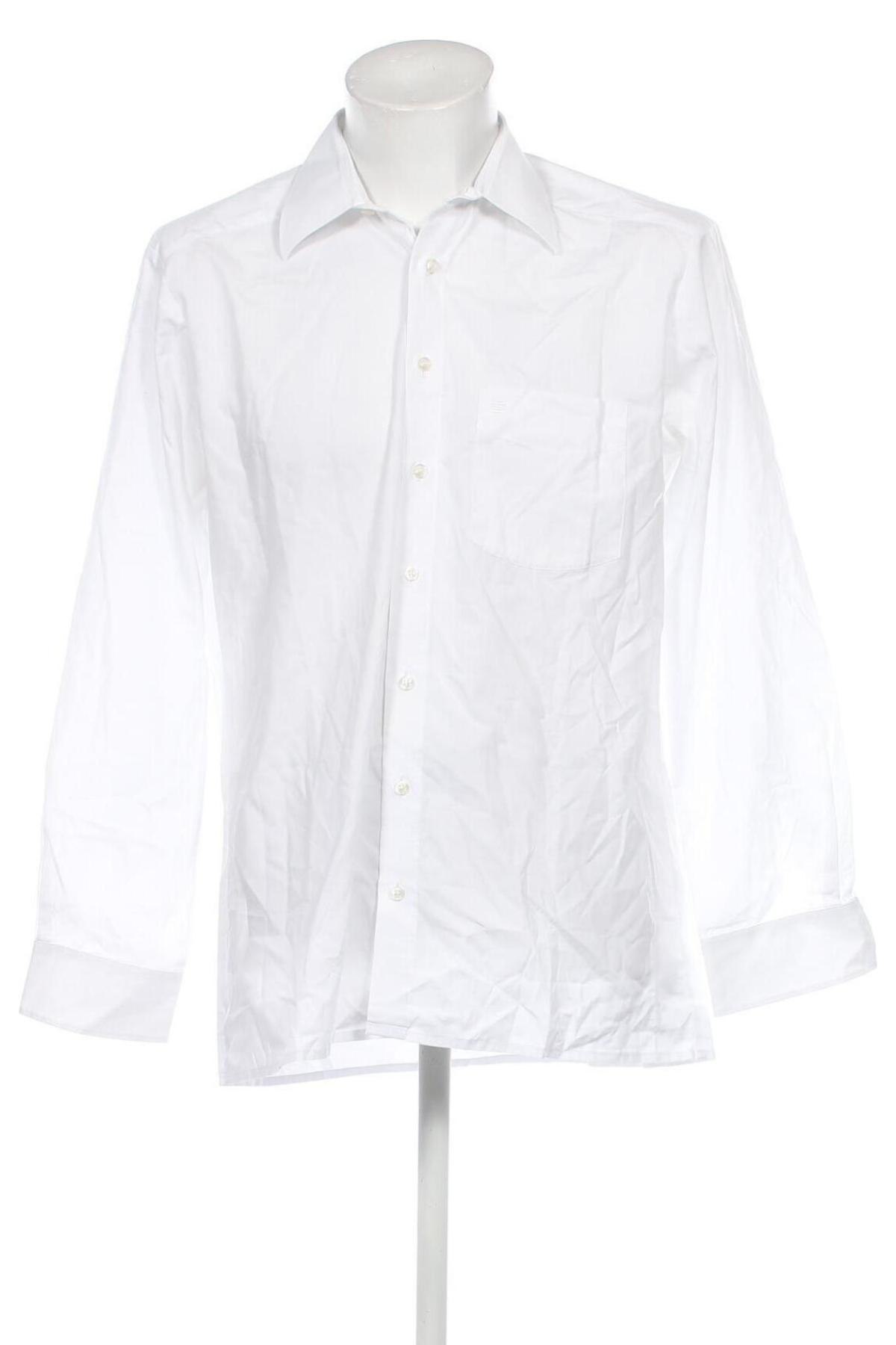 Ανδρικό πουκάμισο Olymp, Μέγεθος L, Χρώμα Λευκό, Τιμή 13,61 €