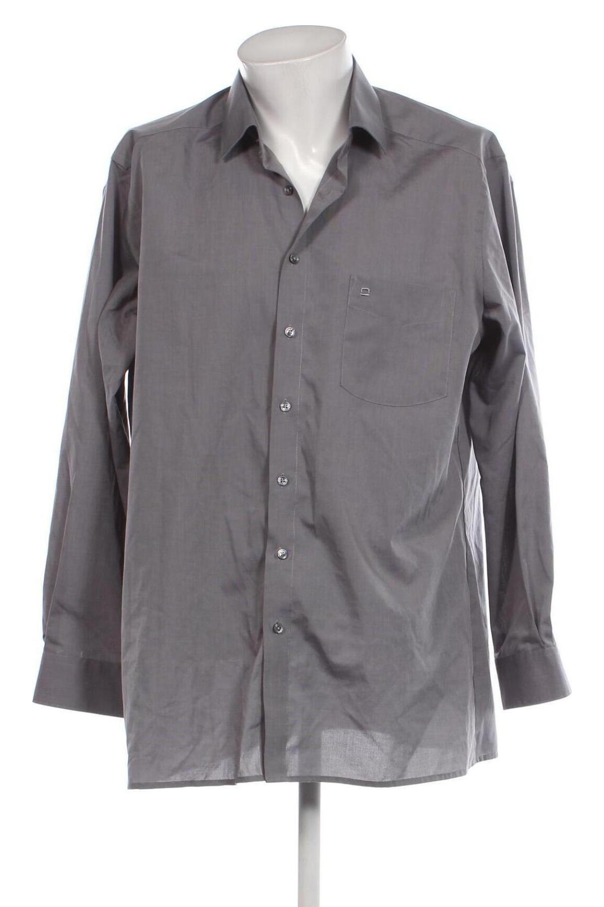 Ανδρικό πουκάμισο Olymp, Μέγεθος XXL, Χρώμα Γκρί, Τιμή 51,18 €