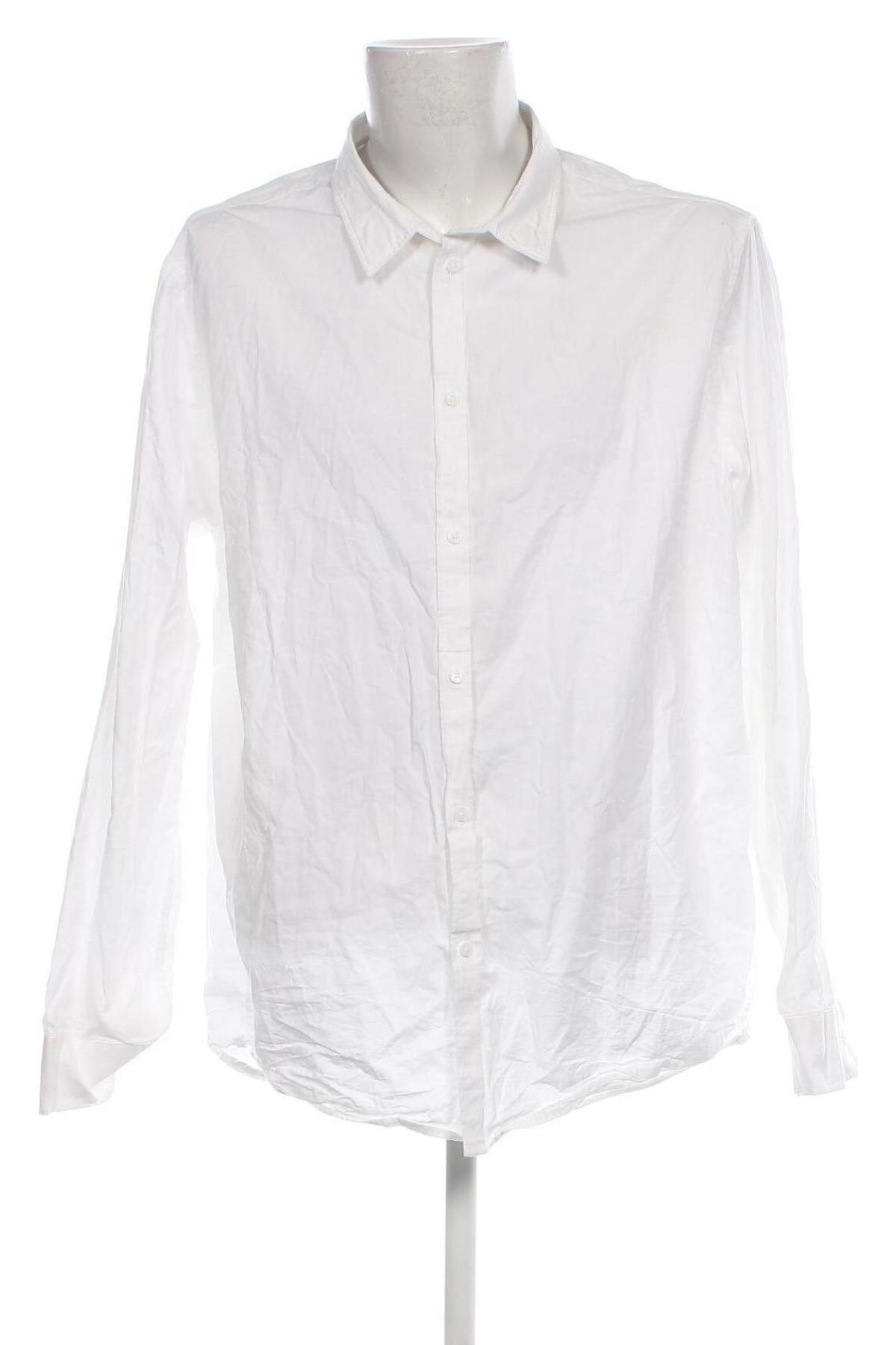 Ανδρικό πουκάμισο Pier One, Μέγεθος 4XL, Χρώμα Λευκό, Τιμή 17,94 €