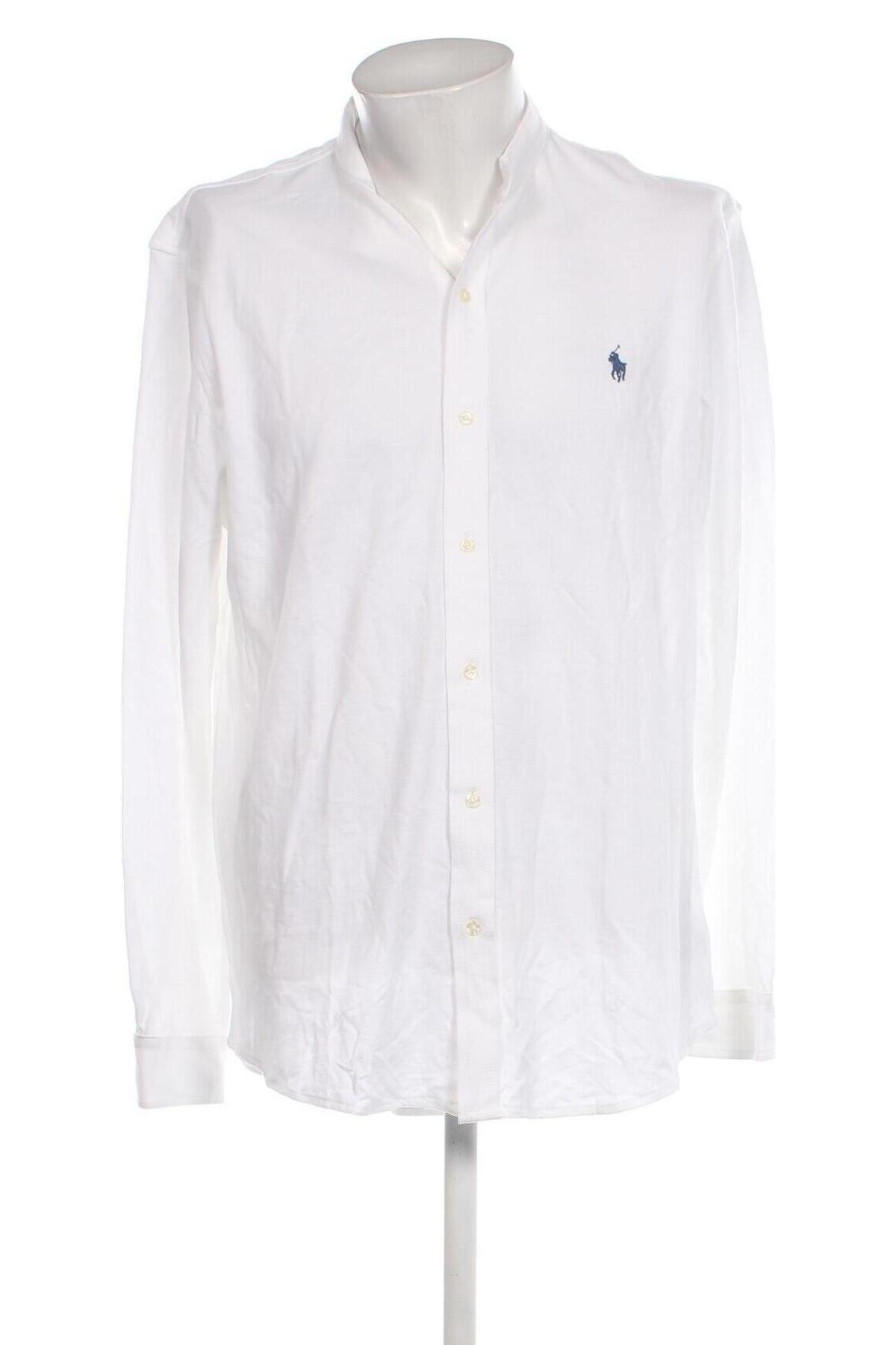 Męska koszula Polo By Ralph Lauren, Rozmiar XL, Kolor Biały, Cena 583,74 zł