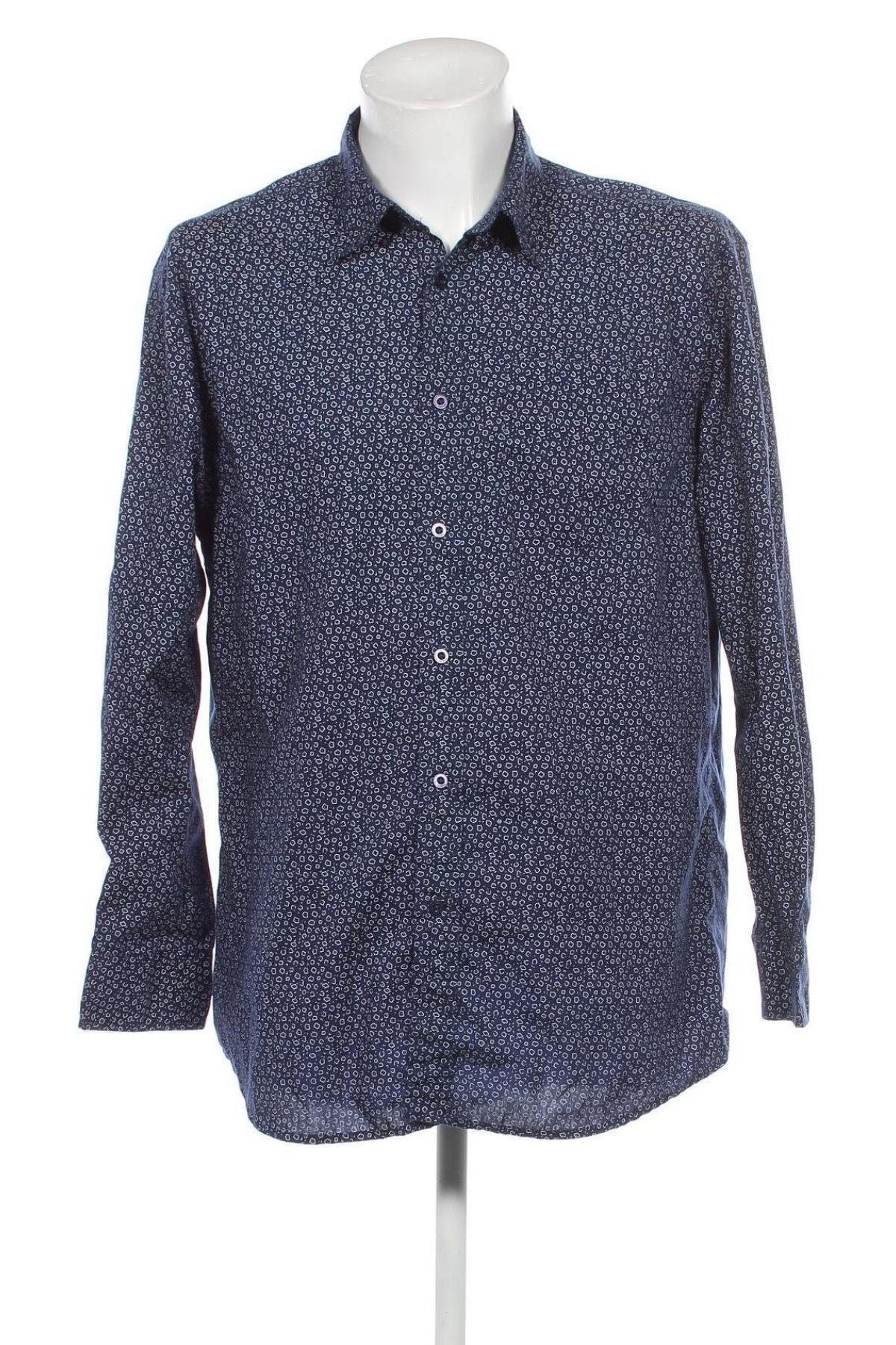 Ανδρικό πουκάμισο Portonova, Μέγεθος XL, Χρώμα Μπλέ, Τιμή 7,18 €
