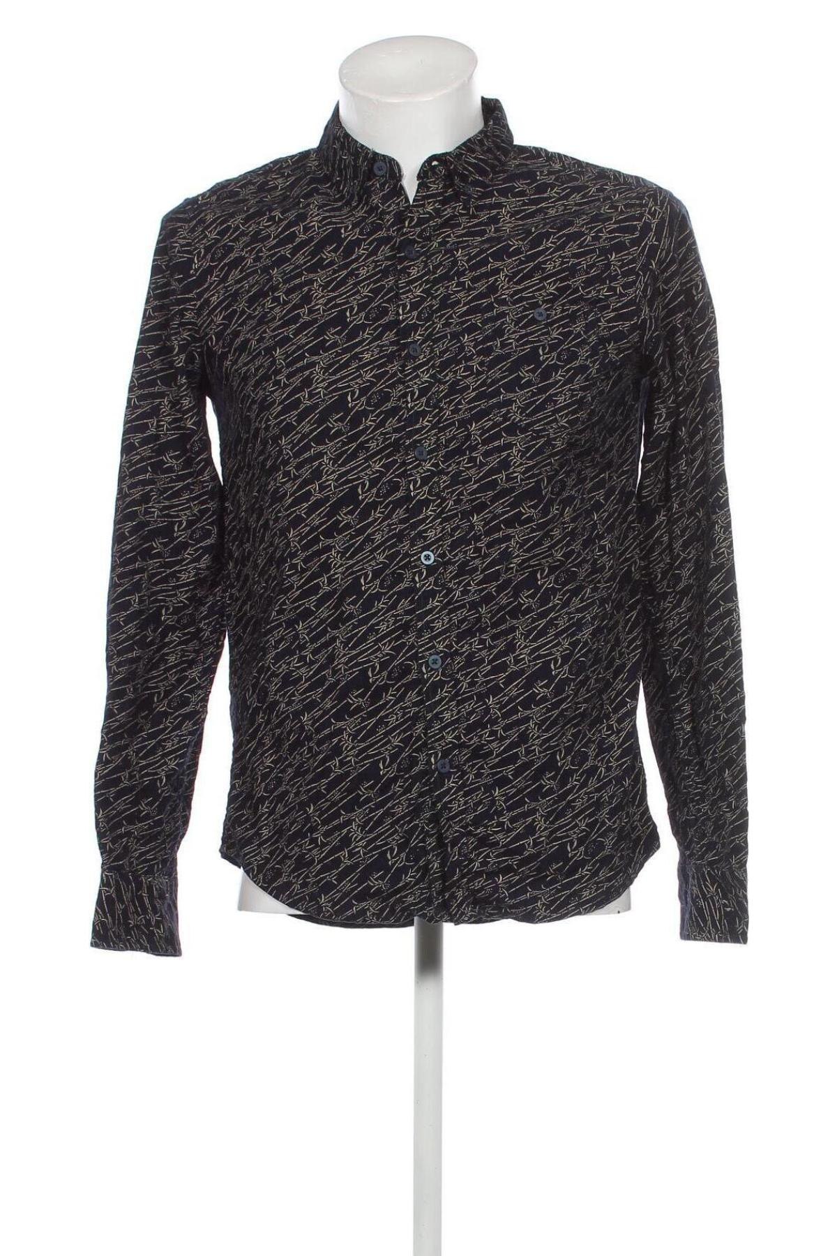 Ανδρικό πουκάμισο Pull&Bear, Μέγεθος M, Χρώμα Μπλέ, Τιμή 17,94 €