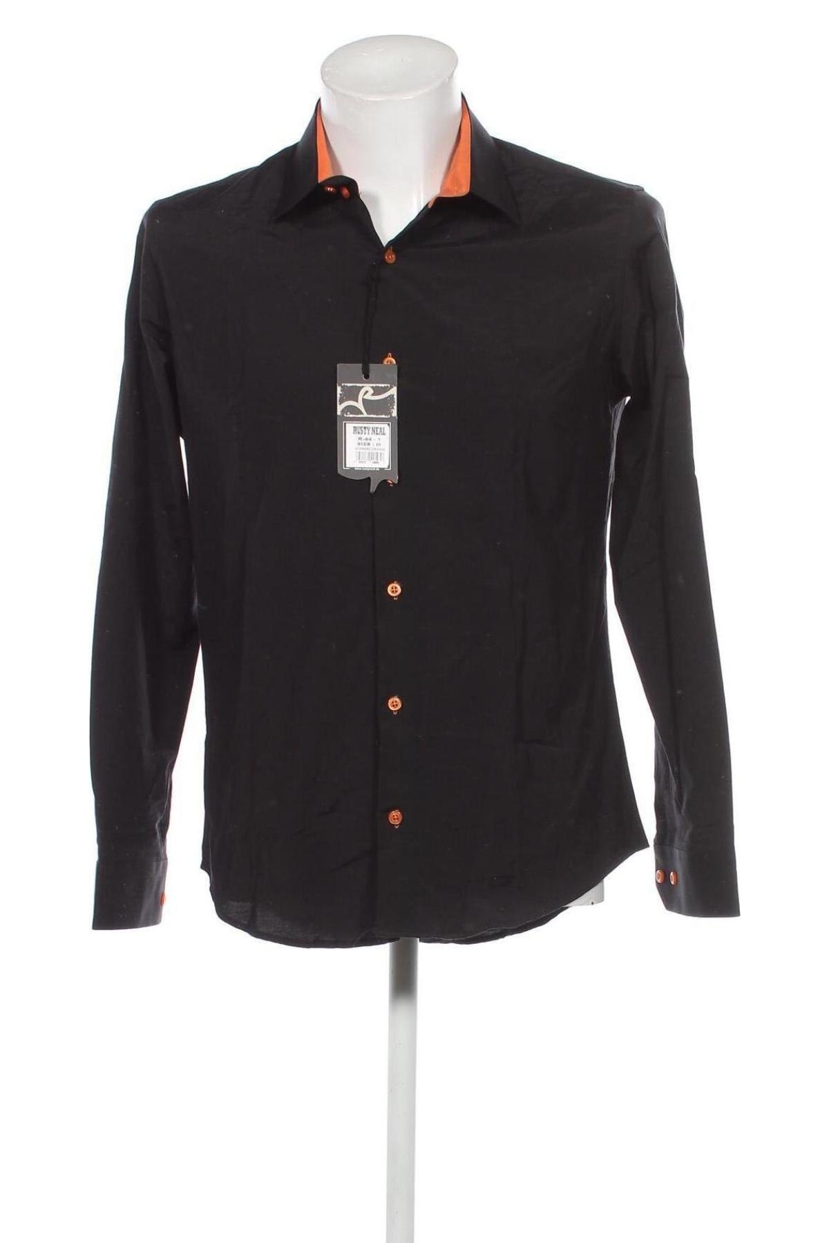 Мъжка риза Rusty Neal, Размер M, Цвят Черен, Цена 38,50 лв.