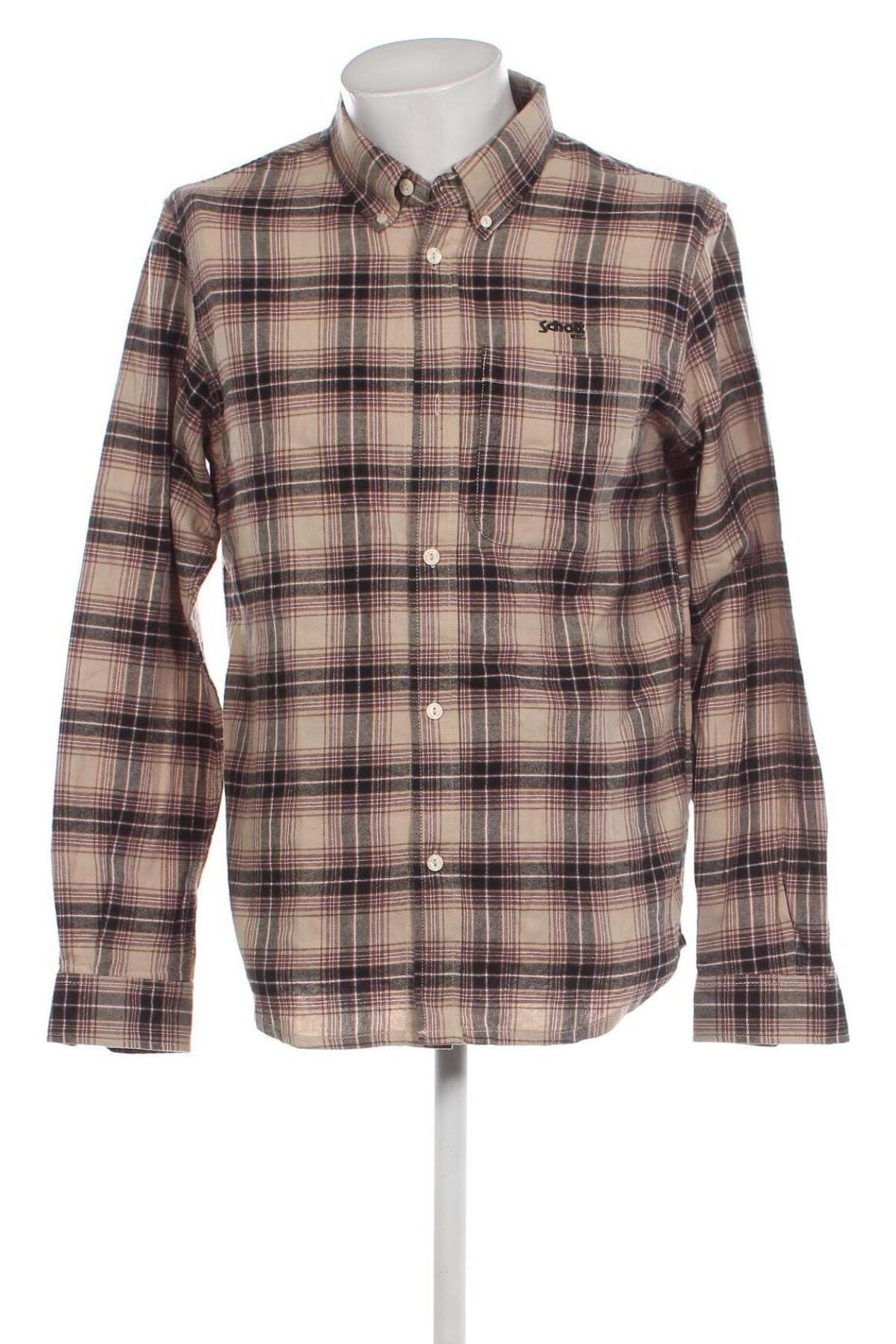 Ανδρικό πουκάμισο Schott, Μέγεθος L, Χρώμα Πολύχρωμο, Τιμή 37,35 €