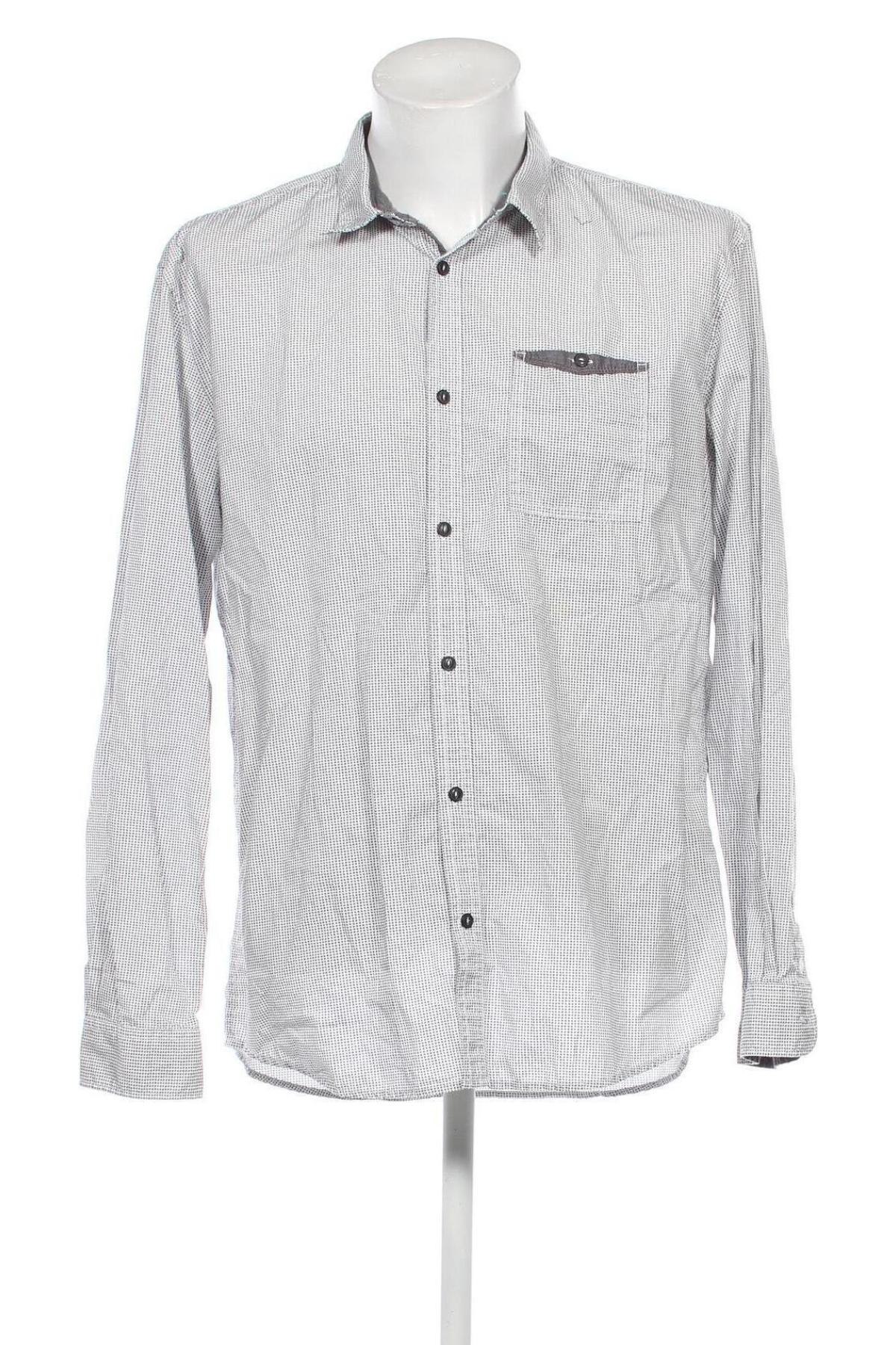 Мъжка риза Tom Tailor, Размер XXL, Цвят Сив, Цена 18,70 лв.