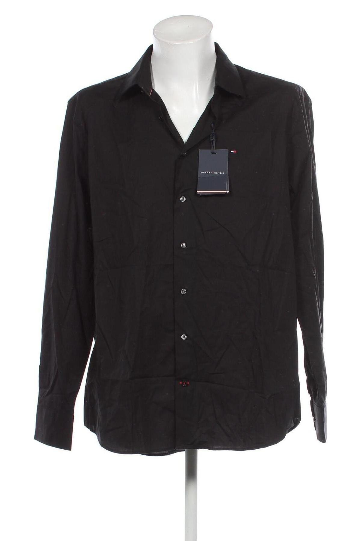 Мъжка риза Tommy Hilfiger, Размер XXL, Цвят Черен, Цена 163,40 лв.