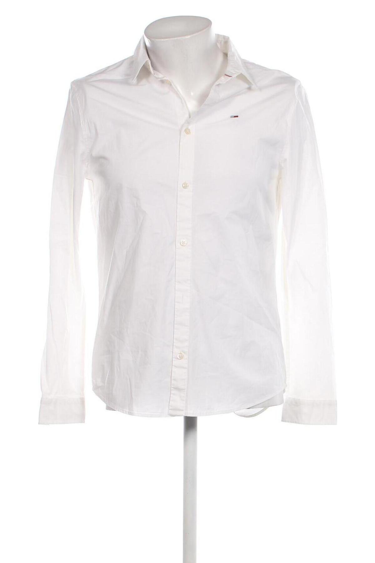 Мъжка риза Tommy Jeans, Размер L, Цвят Бял, Цена 70,00 лв.