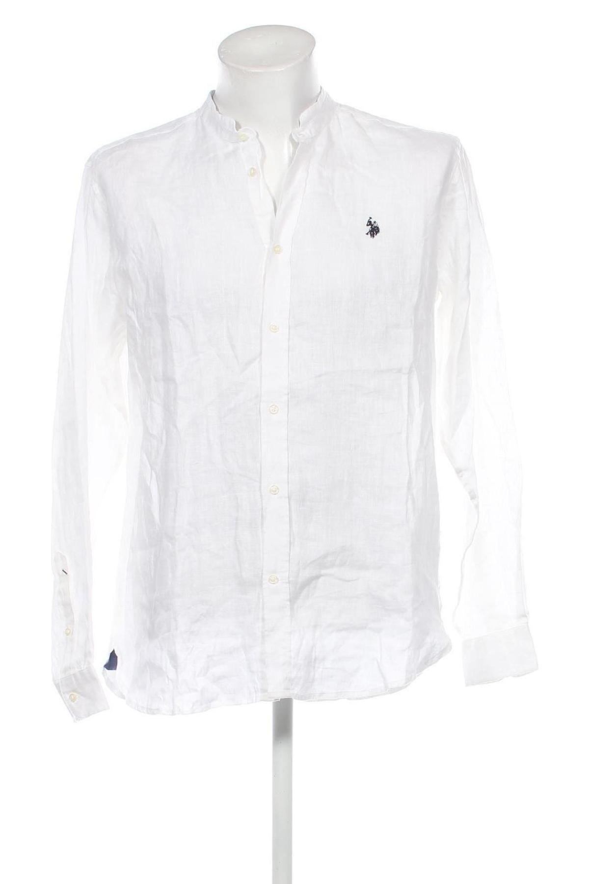 Męska koszula U.S. Polo Assn., Rozmiar XL, Kolor Biały, Cena 330,52 zł