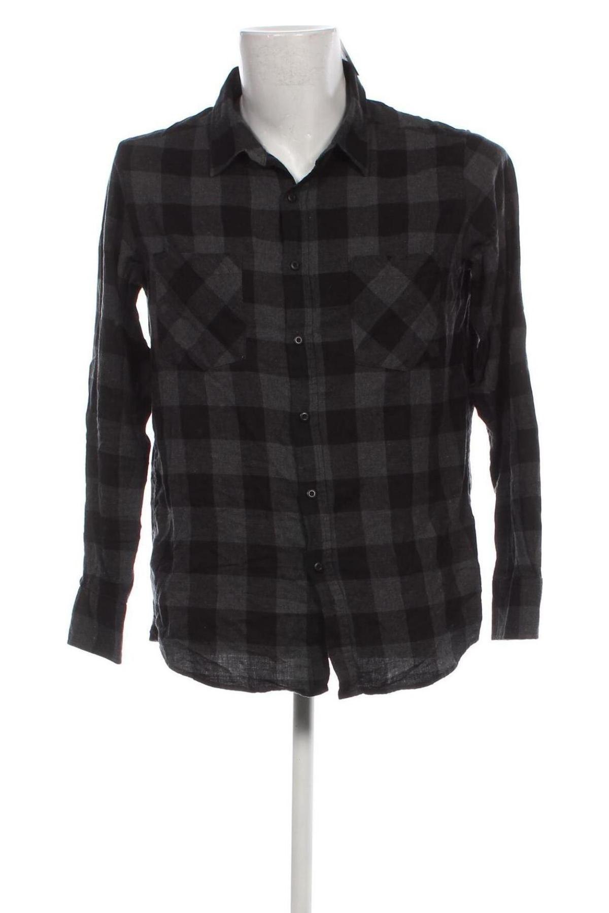 Ανδρικό πουκάμισο Urban Classics, Μέγεθος L, Χρώμα Γκρί, Τιμή 21,83 €