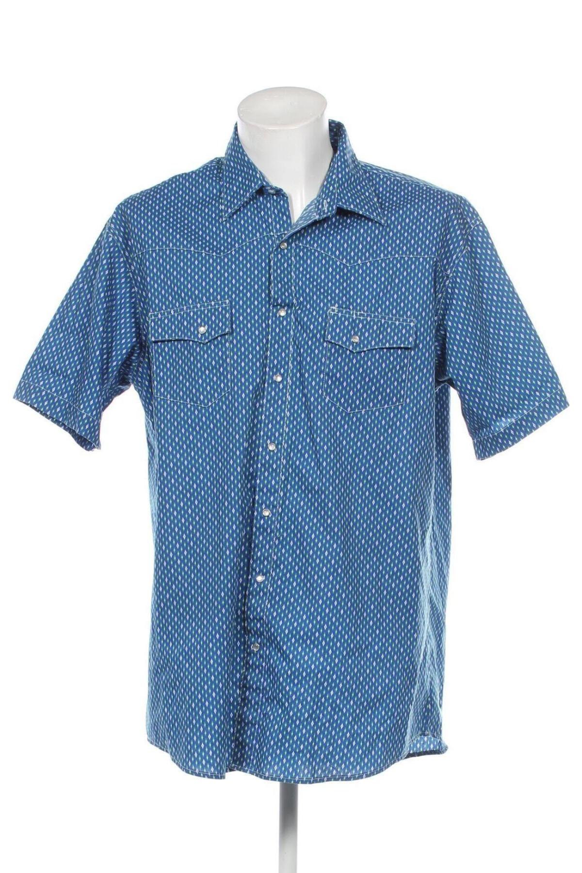 Herrenhemd Wrangler, Größe XXL, Farbe Blau, Preis 33,40 €