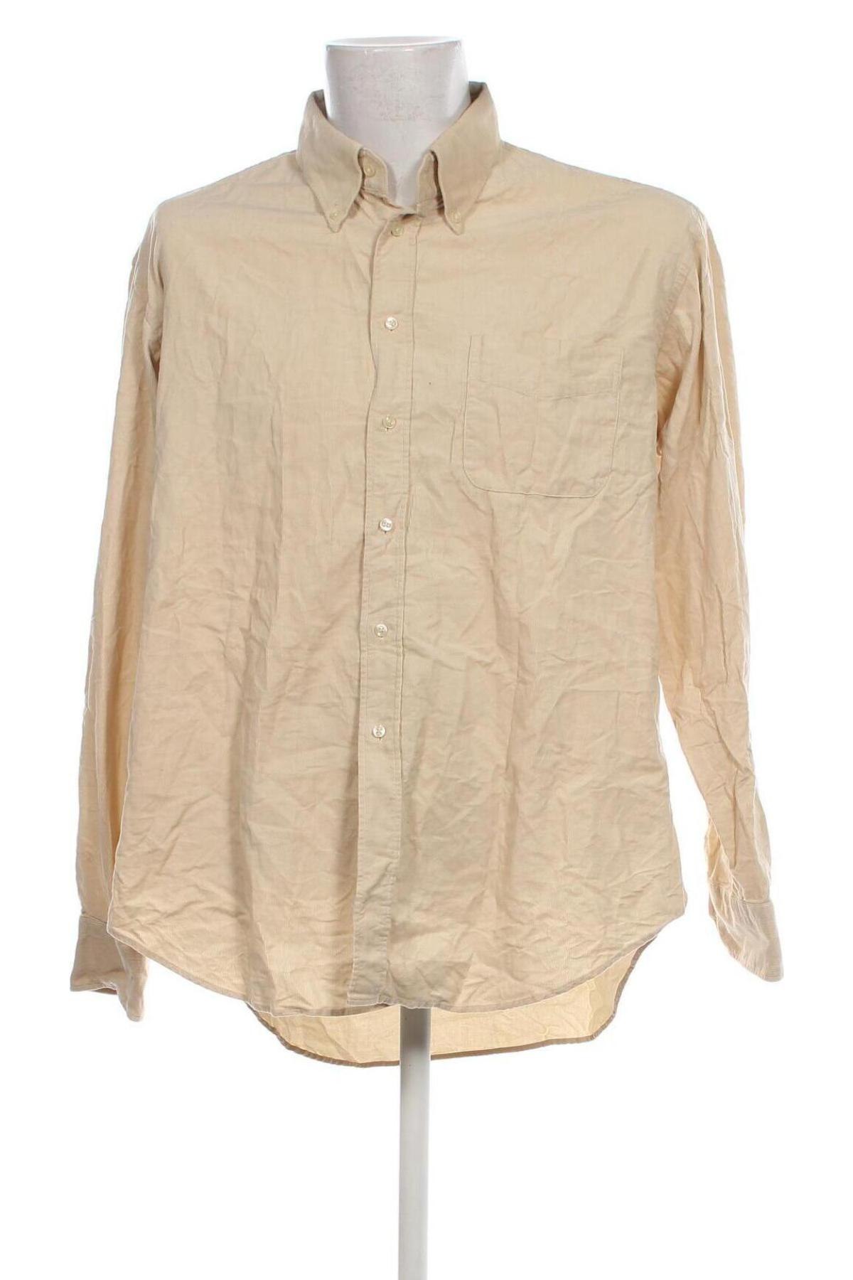 Ανδρικό πουκάμισο Zara, Μέγεθος XXL, Χρώμα  Μπέζ, Τιμή 10,52 €