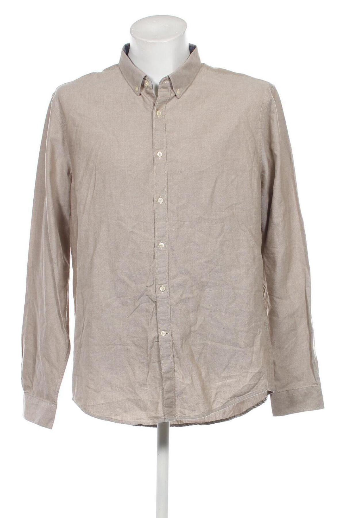Herrenhemd Zara, Größe XXL, Farbe Beige, Preis 23,66 €