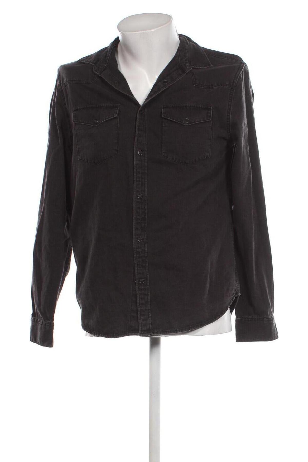 Ανδρικό πουκάμισο Zara, Μέγεθος M, Χρώμα Μαύρο, Τιμή 10,43 €