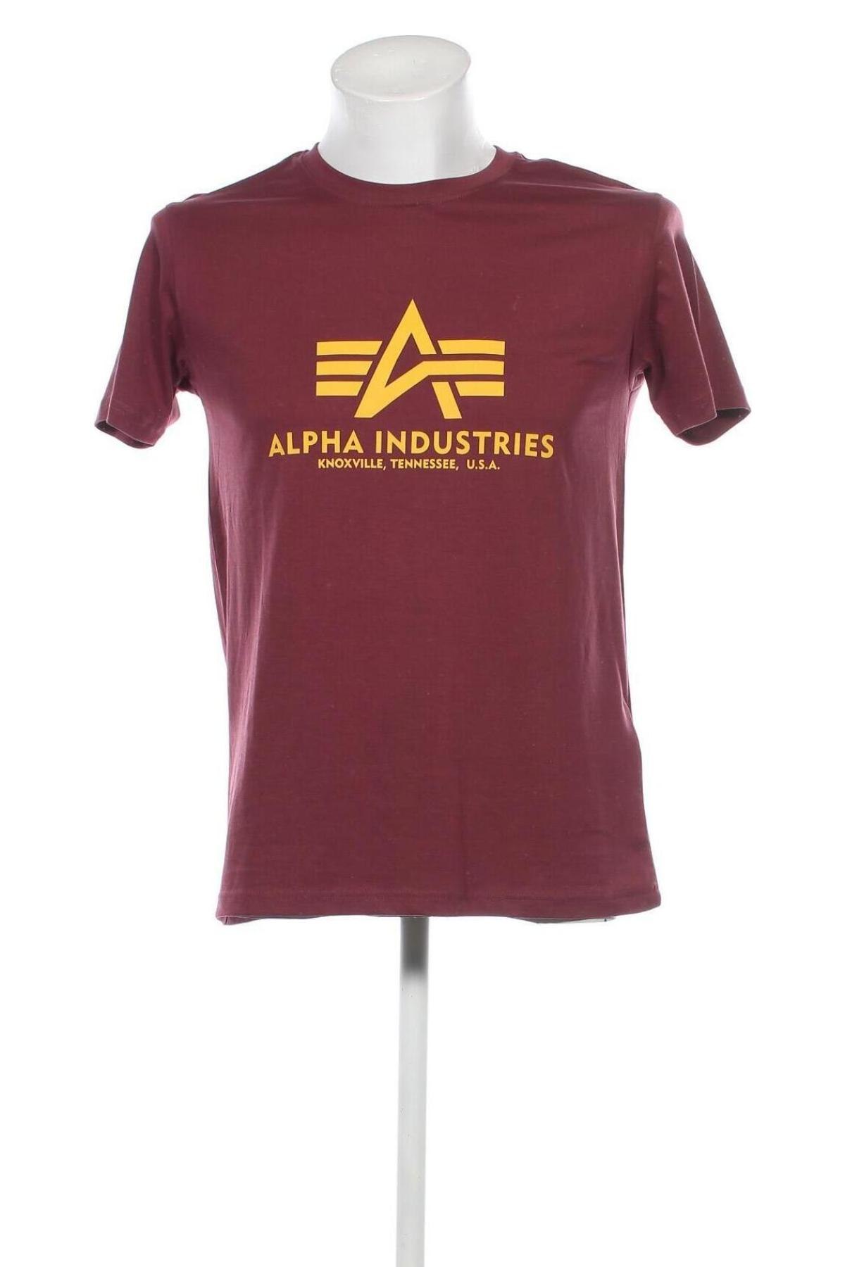 Мъжка тениска Alpha Industries, Размер S, Цвят Лилав, Цена 47,60 лв.