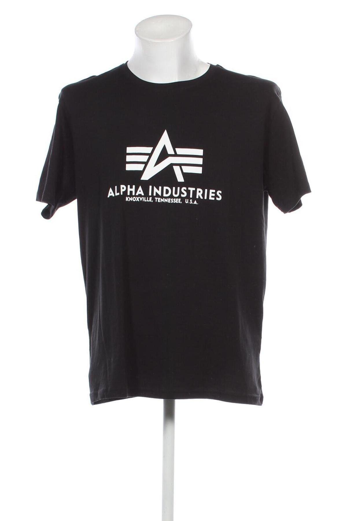 Herren T-Shirt Alpha Industries, Größe XL, Farbe Schwarz, Preis € 28,87