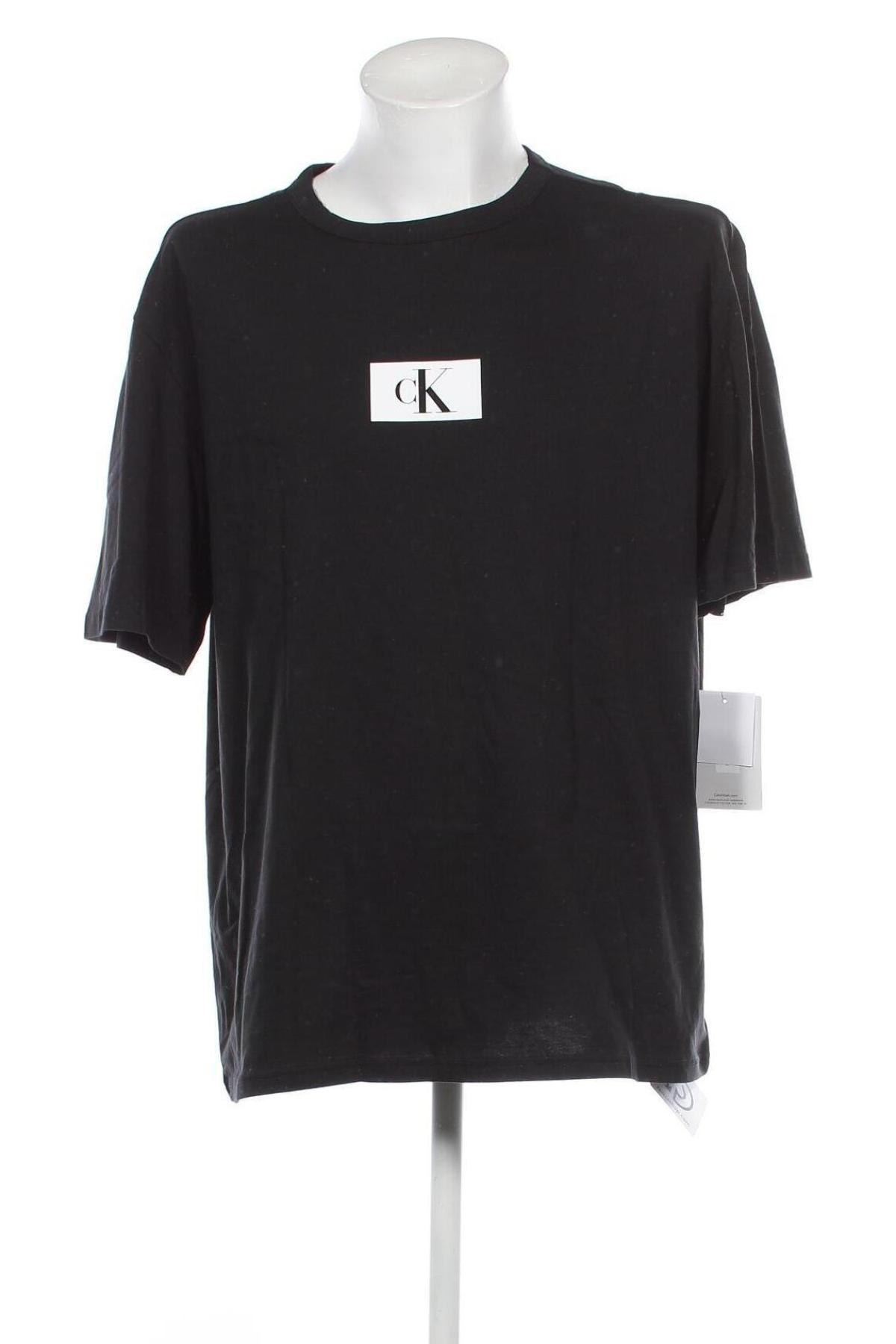 Herren T-Shirt Calvin Klein Sleepwear, Größe XL, Farbe Schwarz, Preis € 27,43