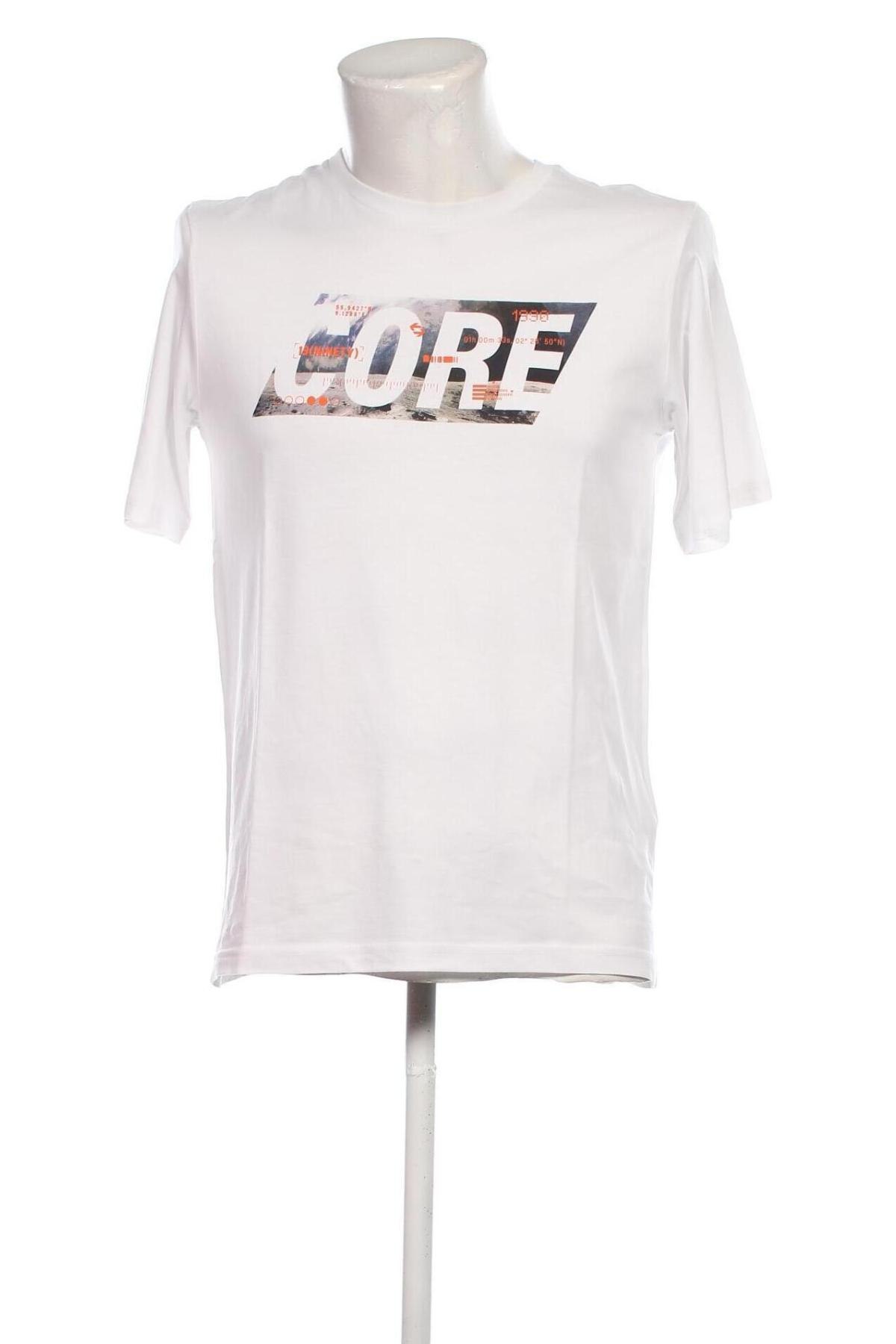 Мъжка тениска Core By Jack & Jones, Размер M, Цвят Бял, Цена 17,05 лв.