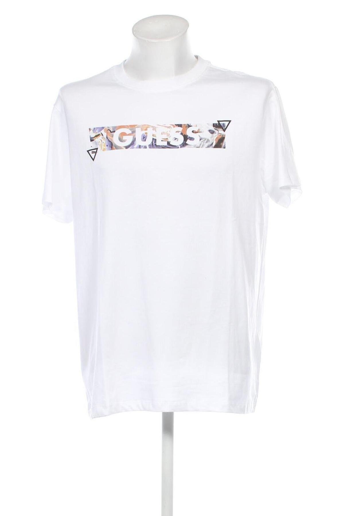 Ανδρικό t-shirt Guess, Μέγεθος XL, Χρώμα Λευκό, Τιμή 39,69 €