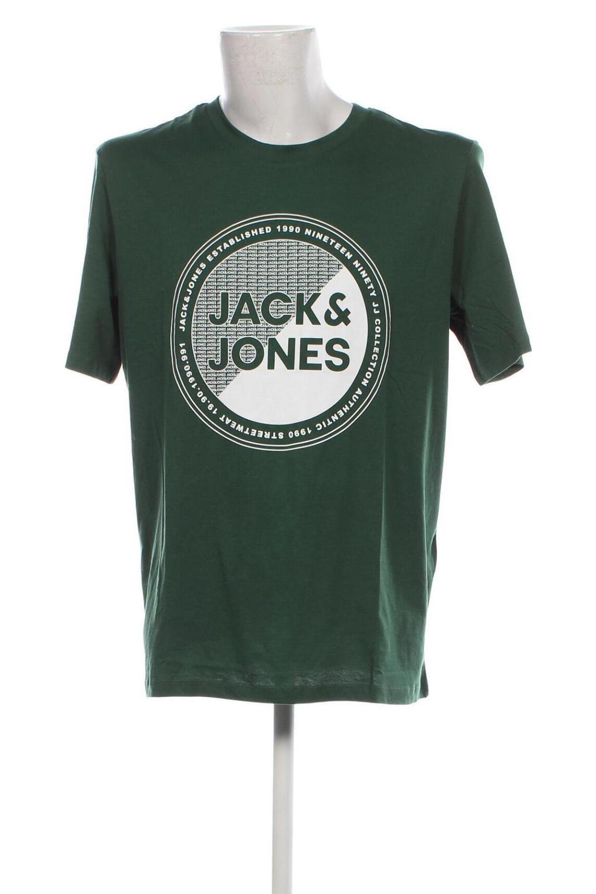 Ανδρικό t-shirt Jack & Jones, Μέγεθος XL, Χρώμα Πράσινο, Τιμή 21,65 €