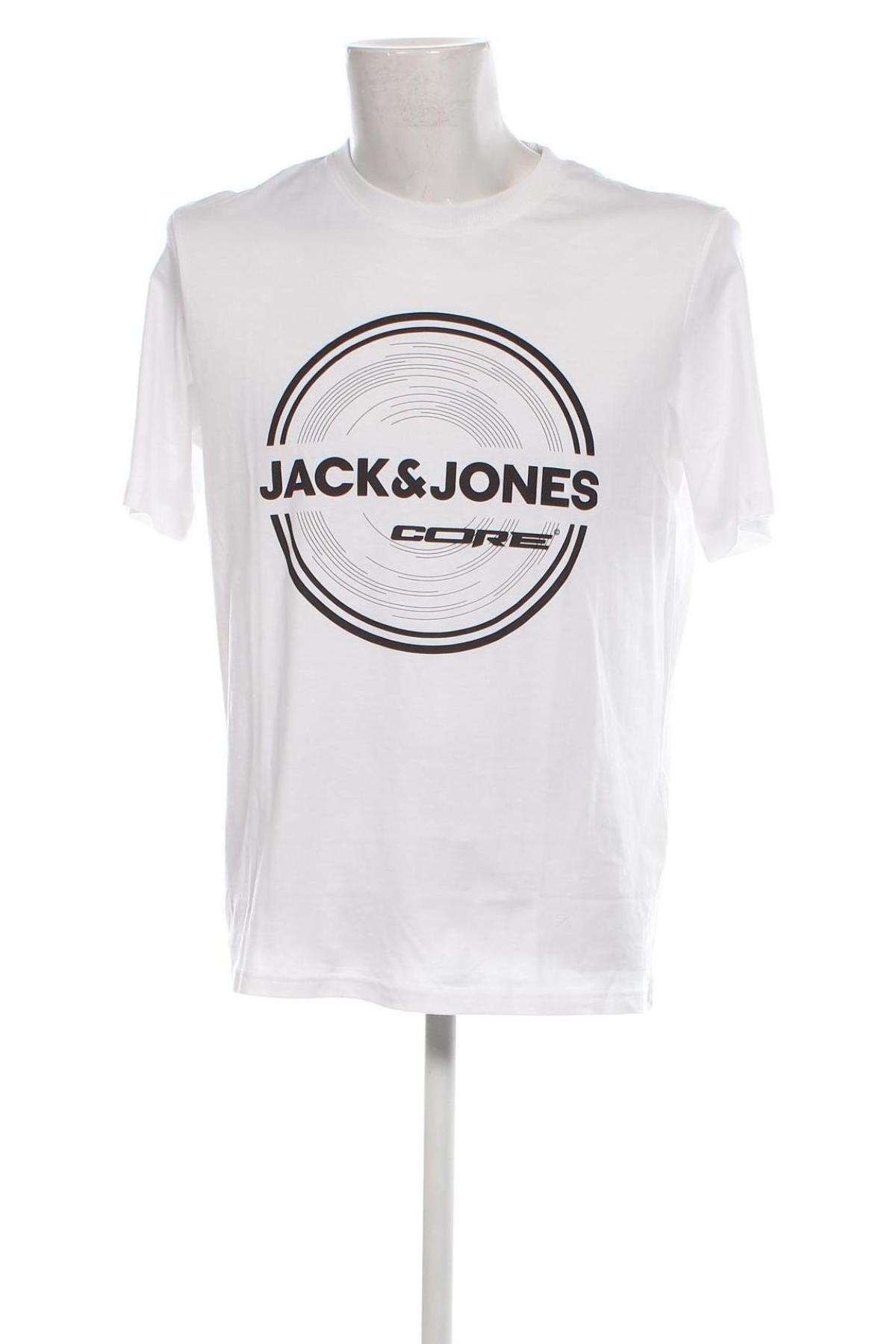 Męski T-shirt Jack & Jones, Rozmiar L, Kolor Biały, Cena 111,95 zł