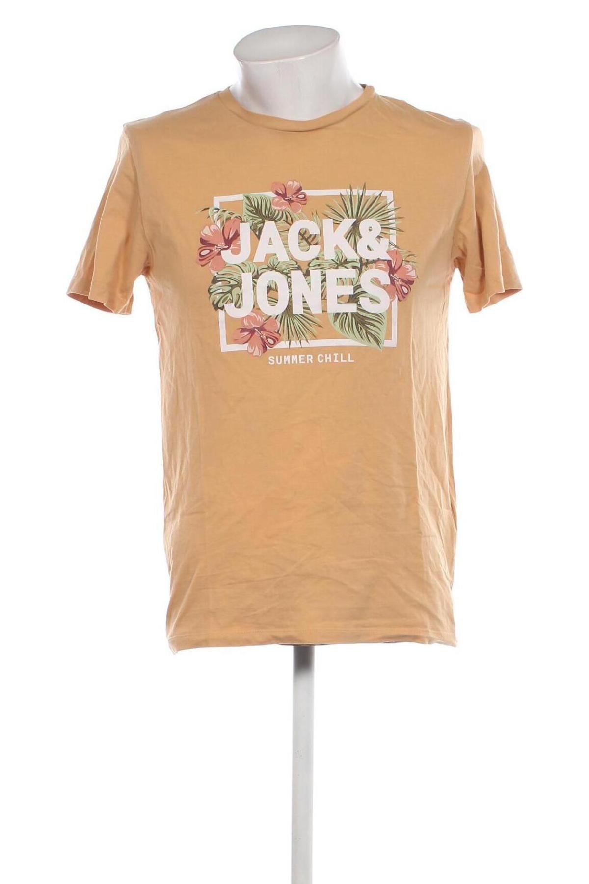 Мъжка тениска Jack & Jones, Размер M, Цвят Оранжев, Цена 28,11 лв.