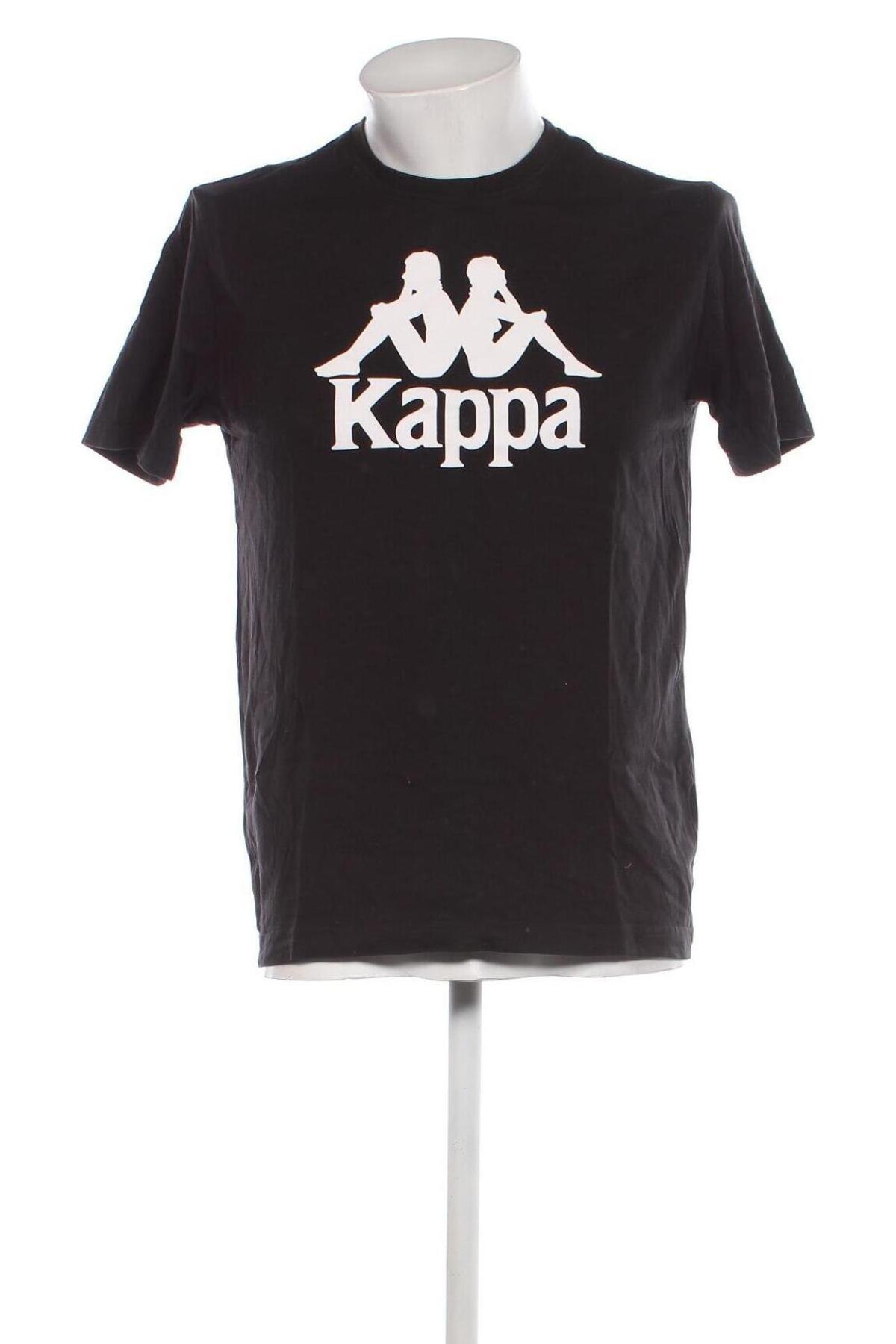 Мъжка тениска Kappa, Размер M, Цвят Черен, Цена 19,83 лв.