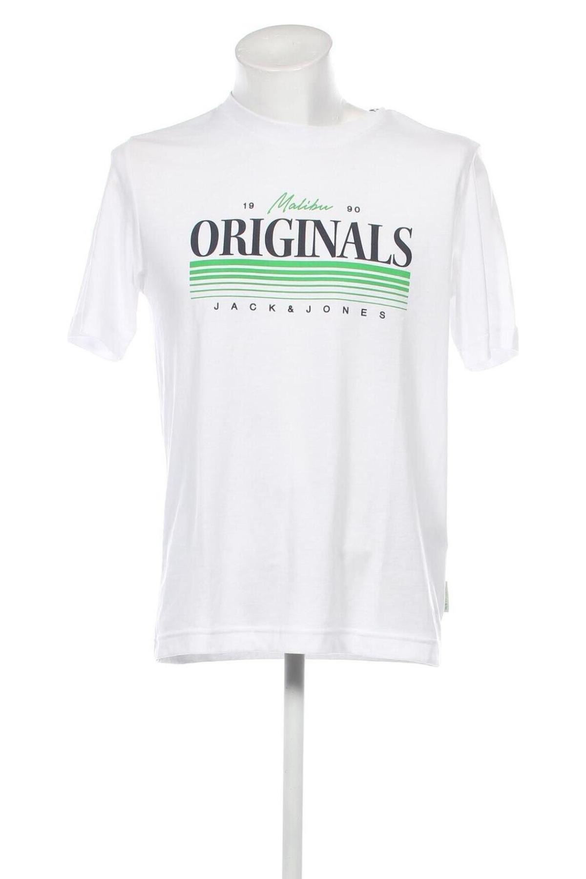 Herren T-Shirt Originals By Jack & Jones, Größe M, Farbe Weiß, Preis 15,98 €