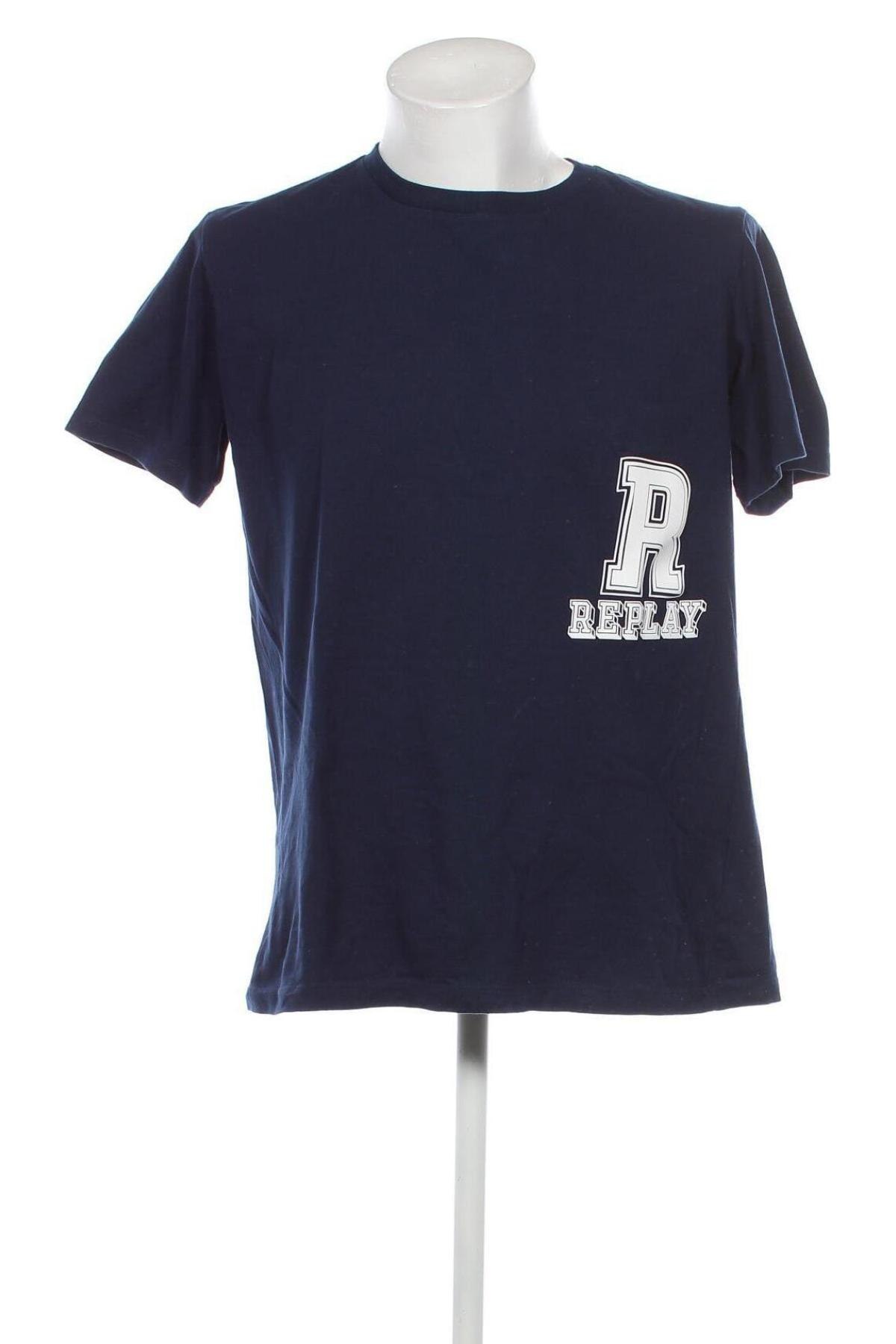 Pánske tričko  Replay, Veľkosť XXL, Farba Modrá, Cena  33,40 €