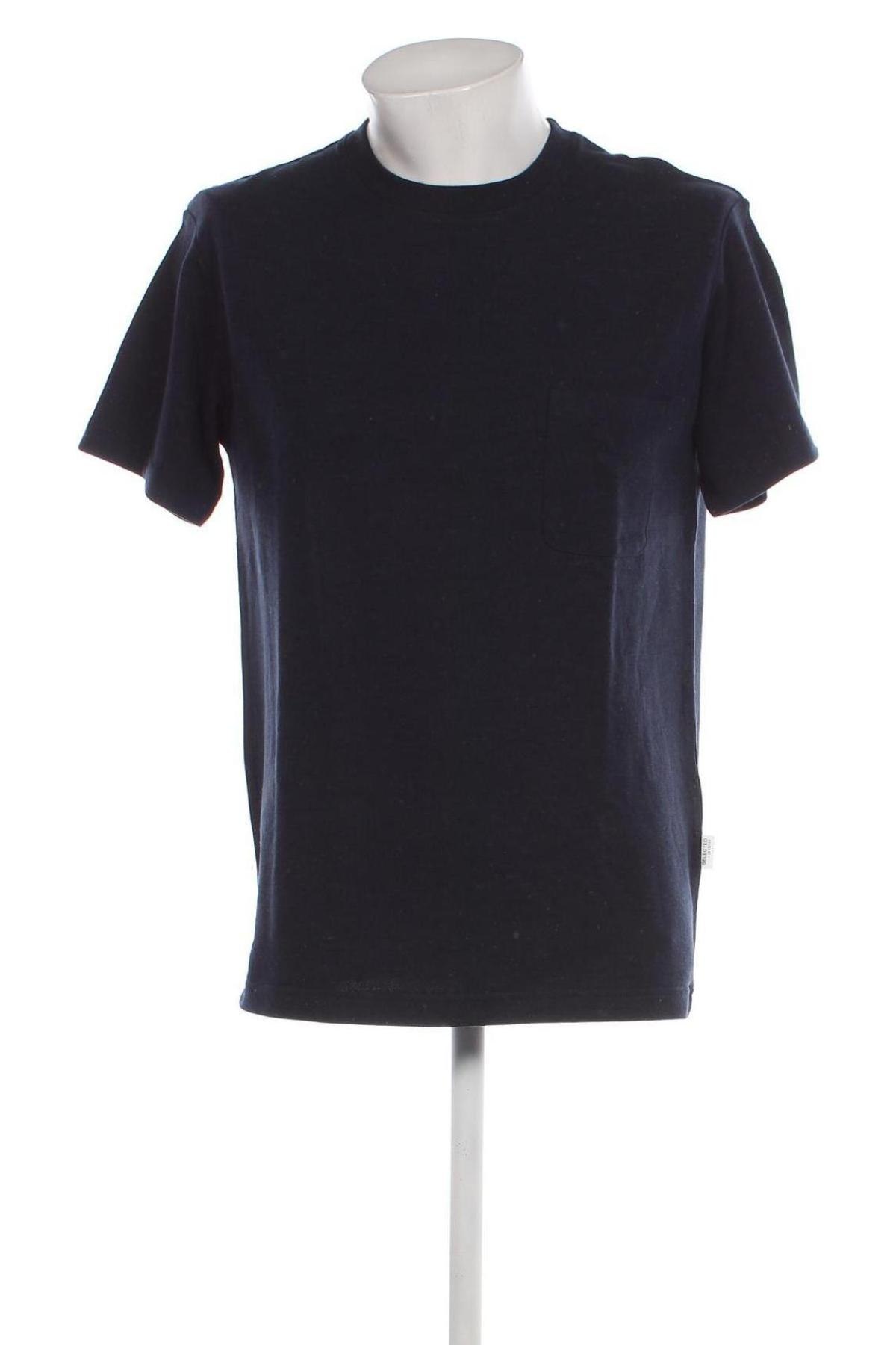 Ανδρικό t-shirt Selected Homme, Μέγεθος S, Χρώμα Μπλέ, Τιμή 12,78 €