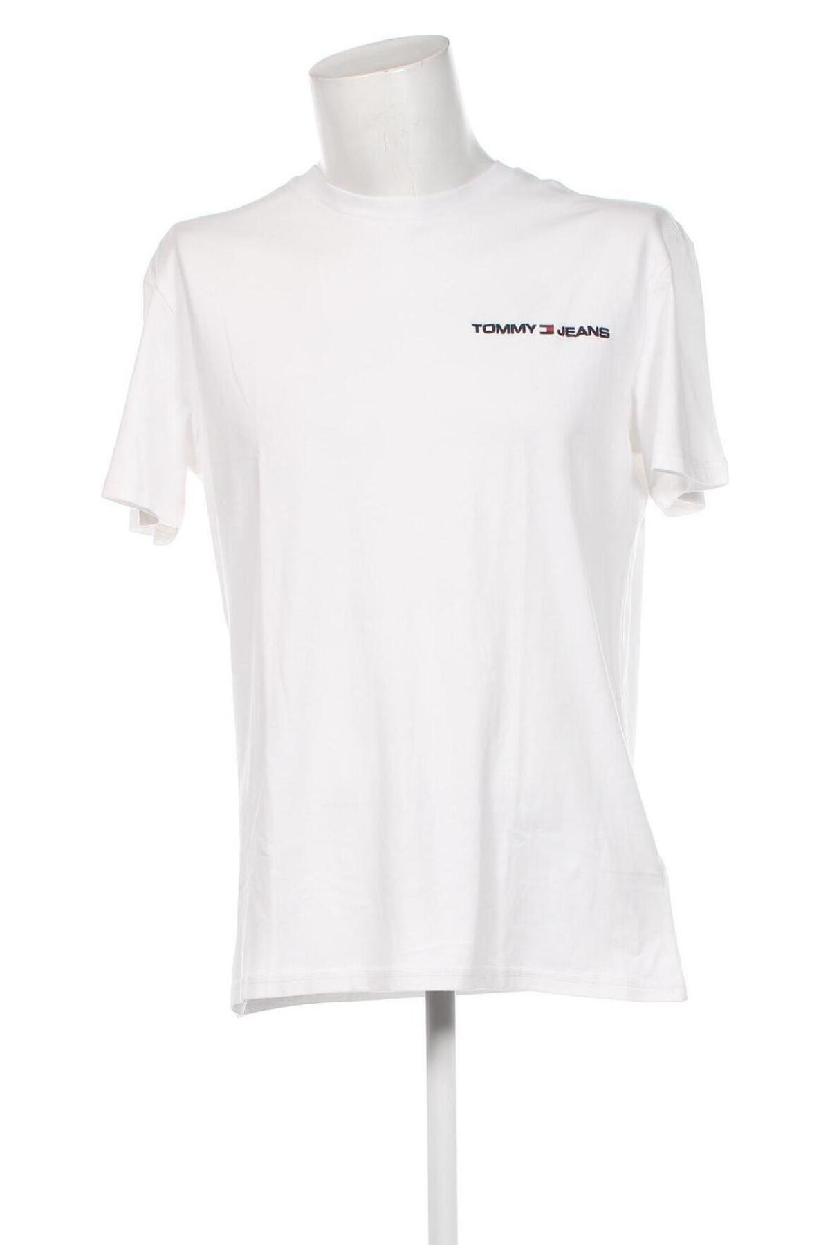 Ανδρικό t-shirt Tommy Jeans, Μέγεθος XL, Χρώμα Λευκό, Τιμή 33,74 €