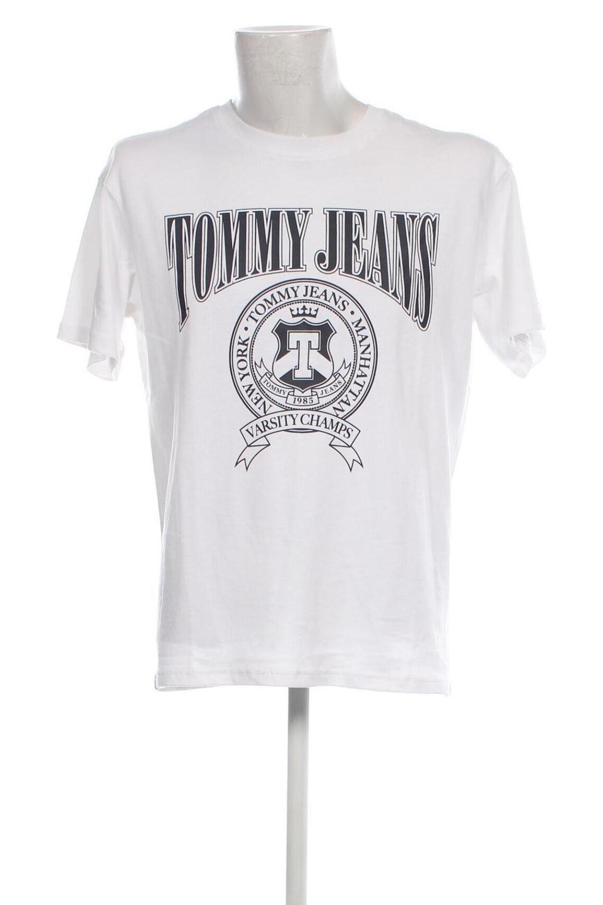 Ανδρικό t-shirt Tommy Jeans, Μέγεθος M, Χρώμα Λευκό, Τιμή 33,74 €