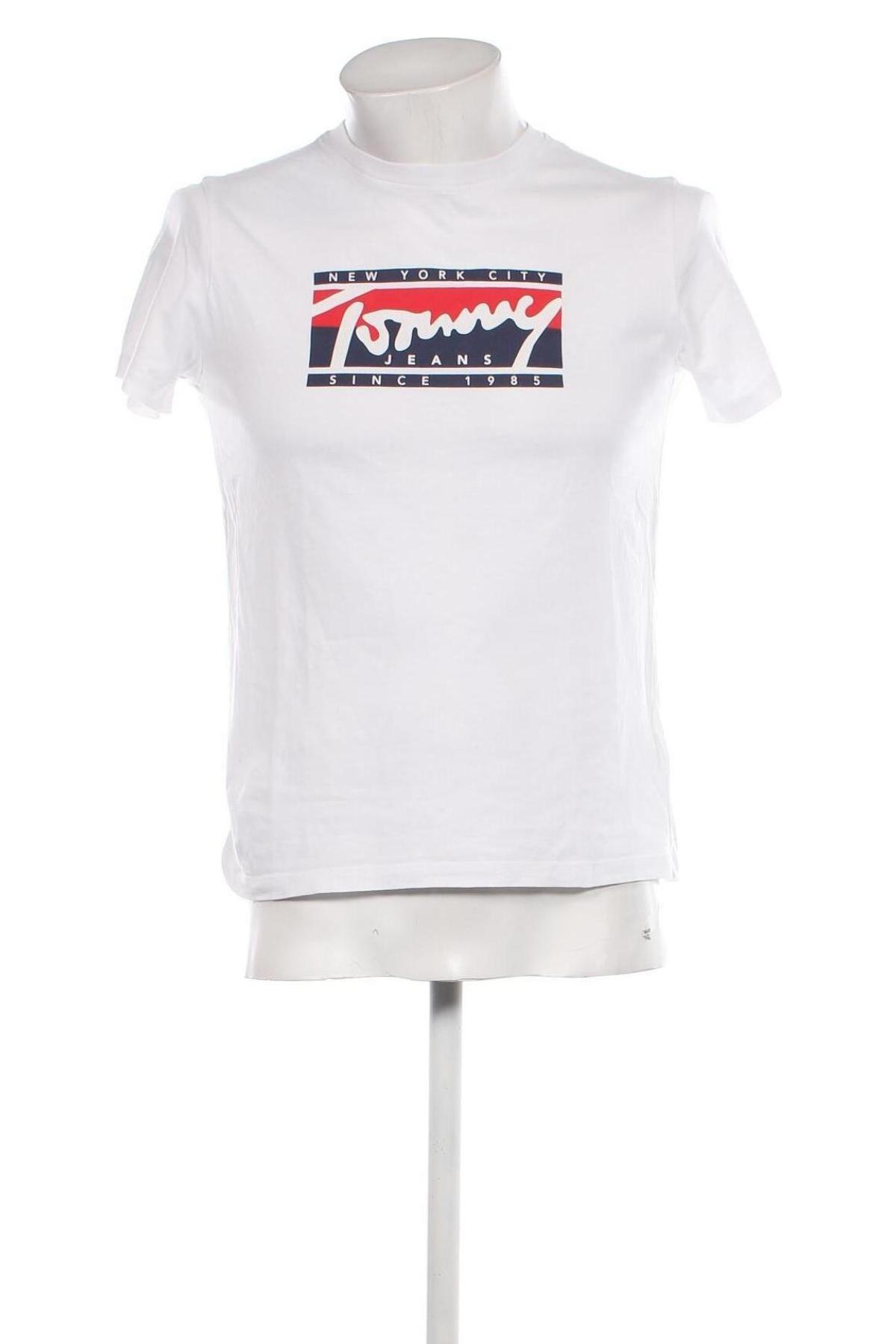 Мъжка тениска Tommy Jeans, Размер S, Цвят Бял, Цена 73,15 лв.