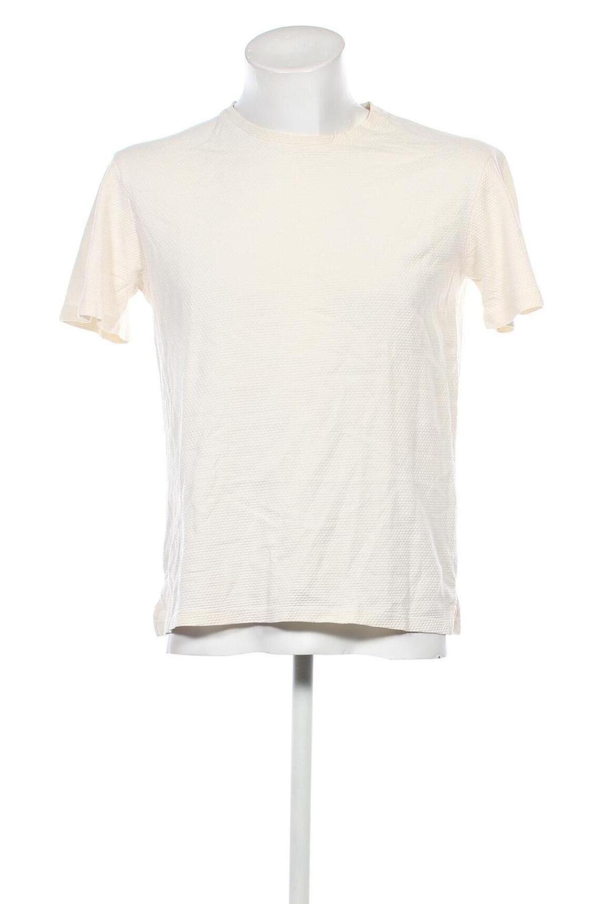 Herren T-Shirt Zara, Größe M, Farbe Ecru, Preis € 11,13