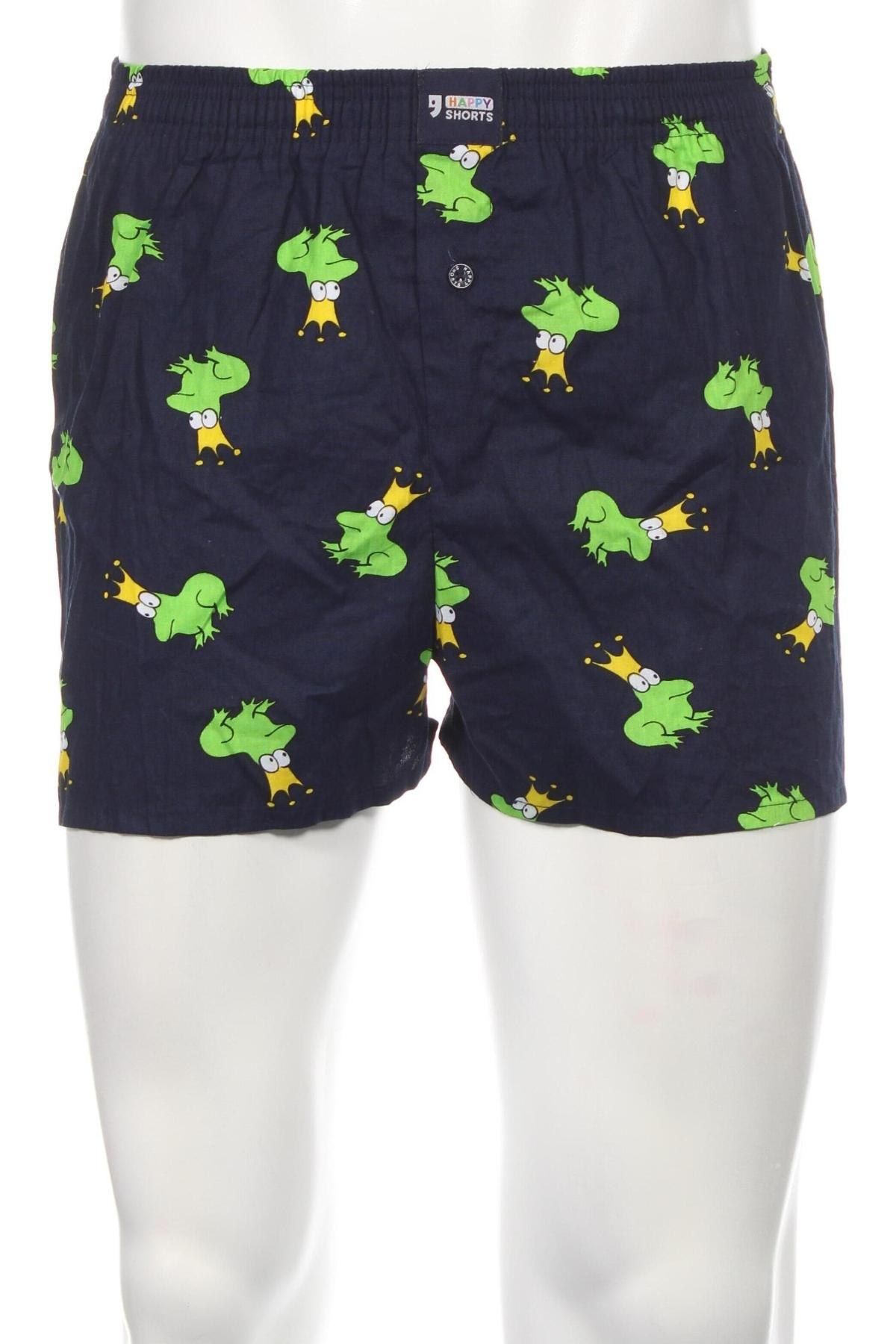 Bokserki męskie Happy Shorts, Rozmiar M, Kolor Niebieski, Cena 95,96 zł