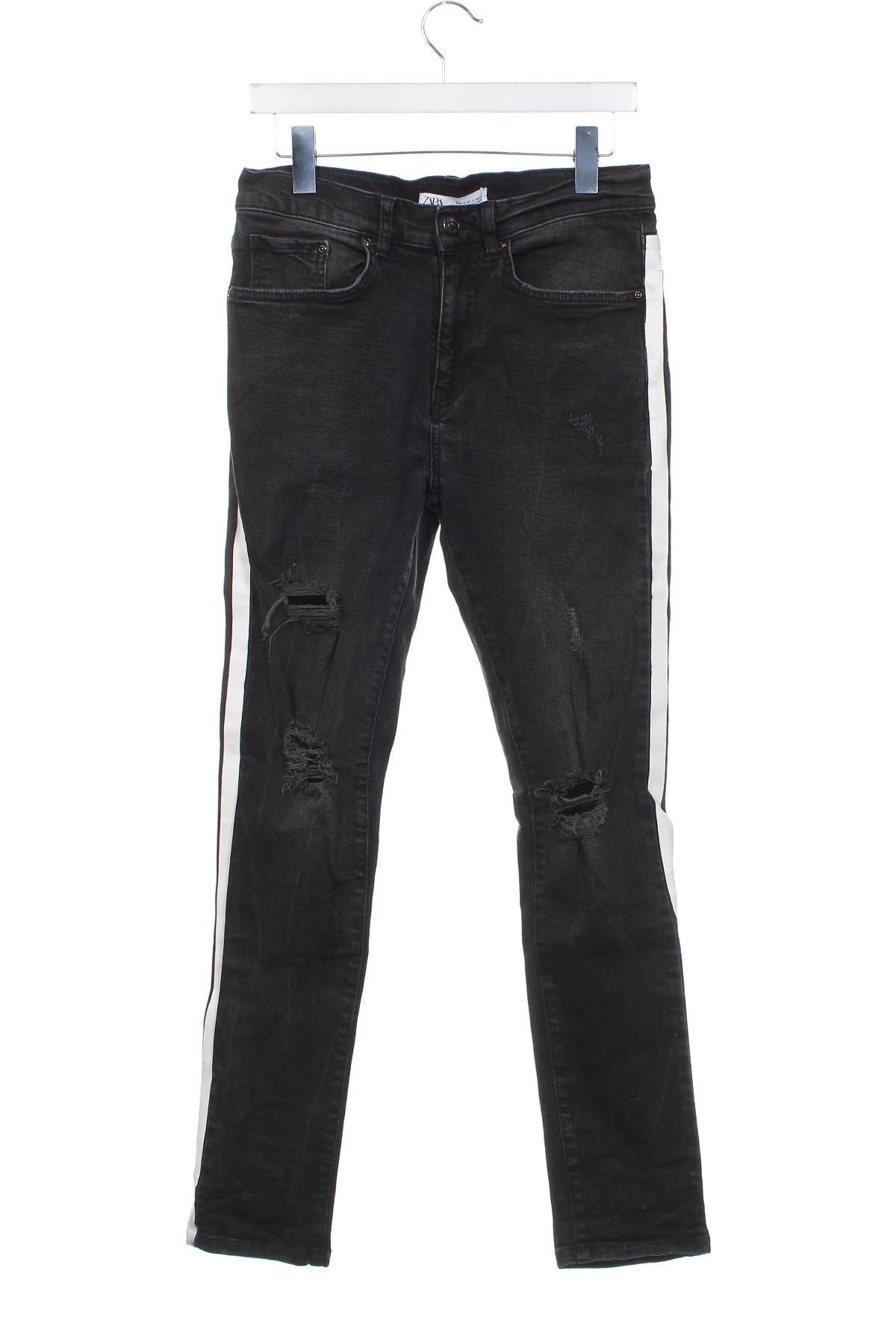 Мъжки дънки Zara, Размер S, Цвят Черен, Цена 11,07 лв.
