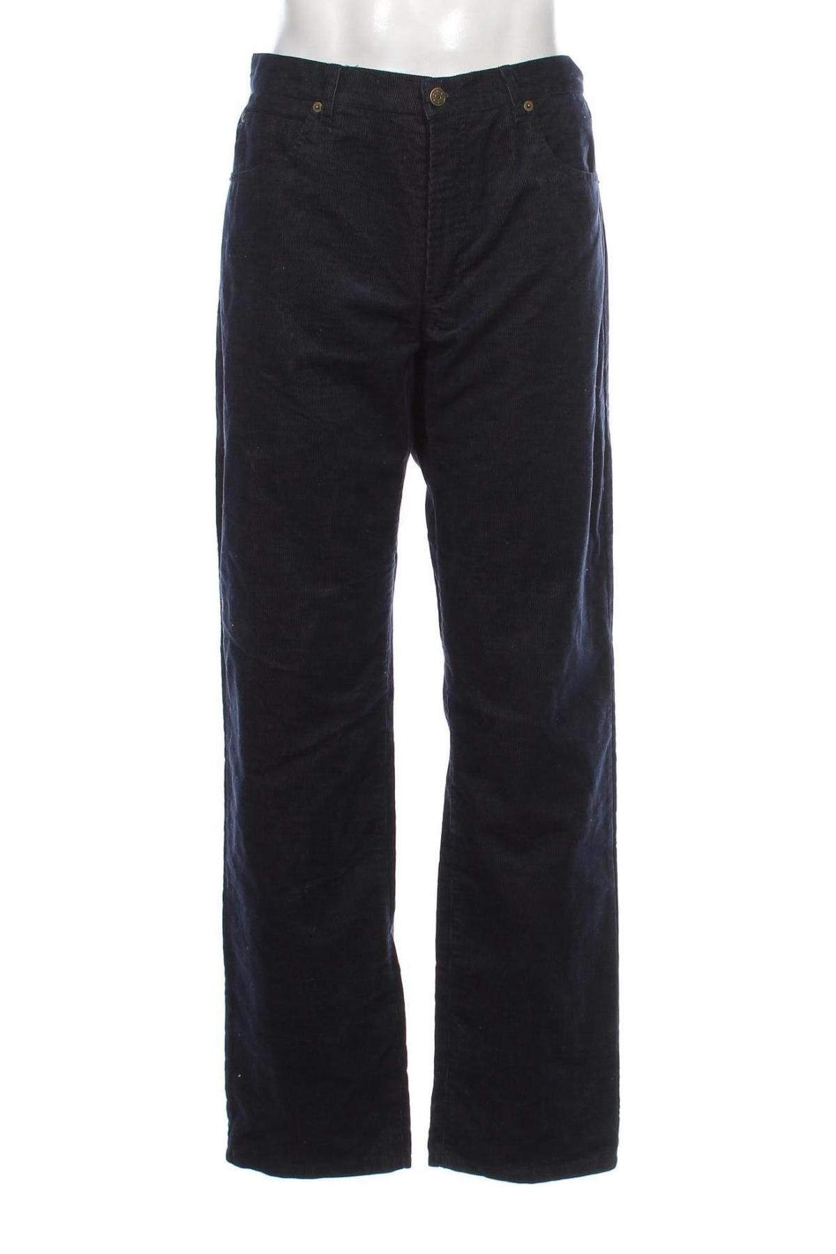 Pantaloni raiați de bărbați, Mărime L, Culoare Albastru, Preț 28,62 Lei