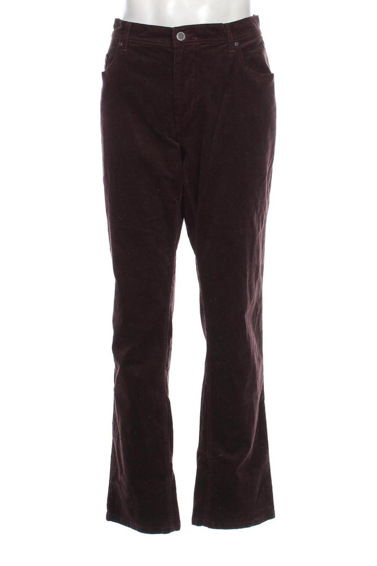 Pantaloni raiați de bărbați Canda, Mărime XL, Culoare Roșu, Preț 52,46 Lei