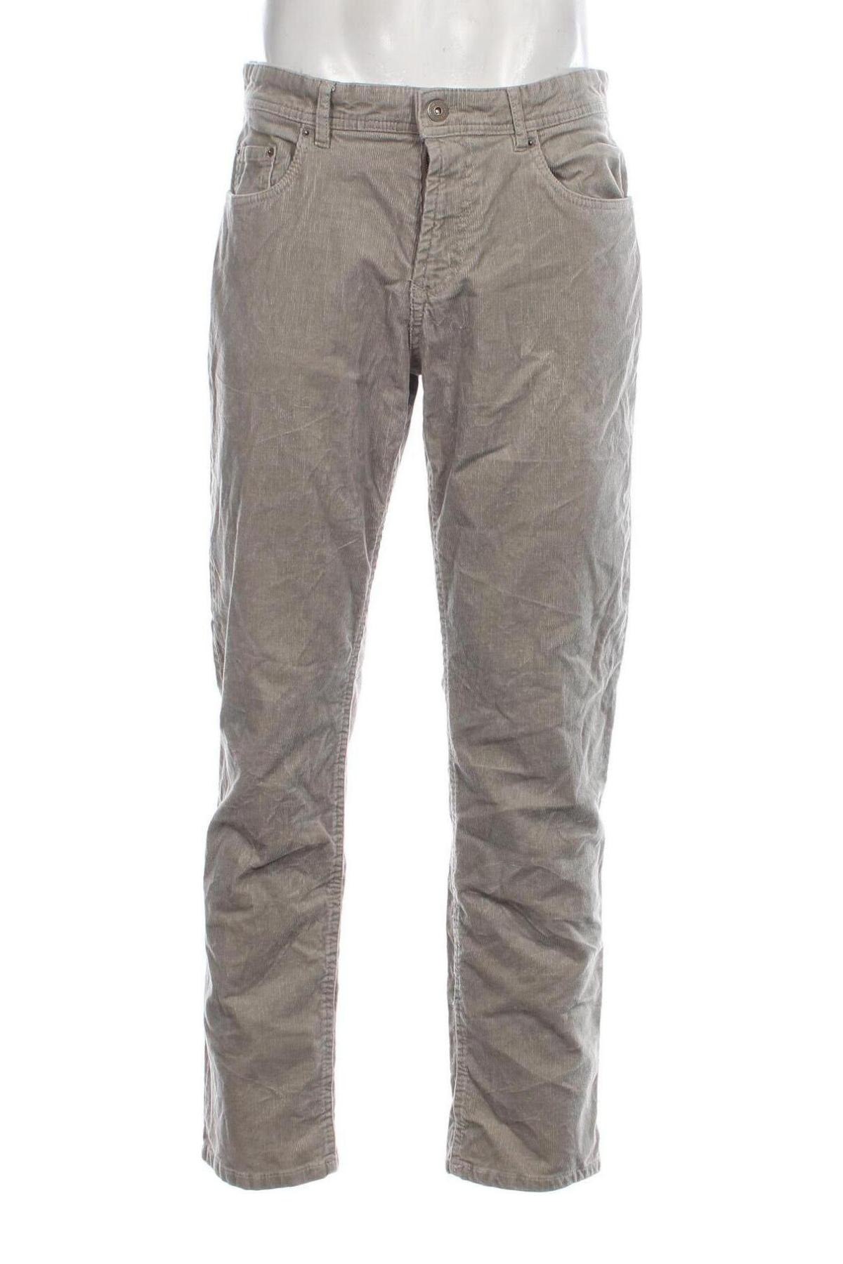 Pantaloni raiați de bărbați Canda, Mărime L, Culoare Bej, Preț 95,39 Lei