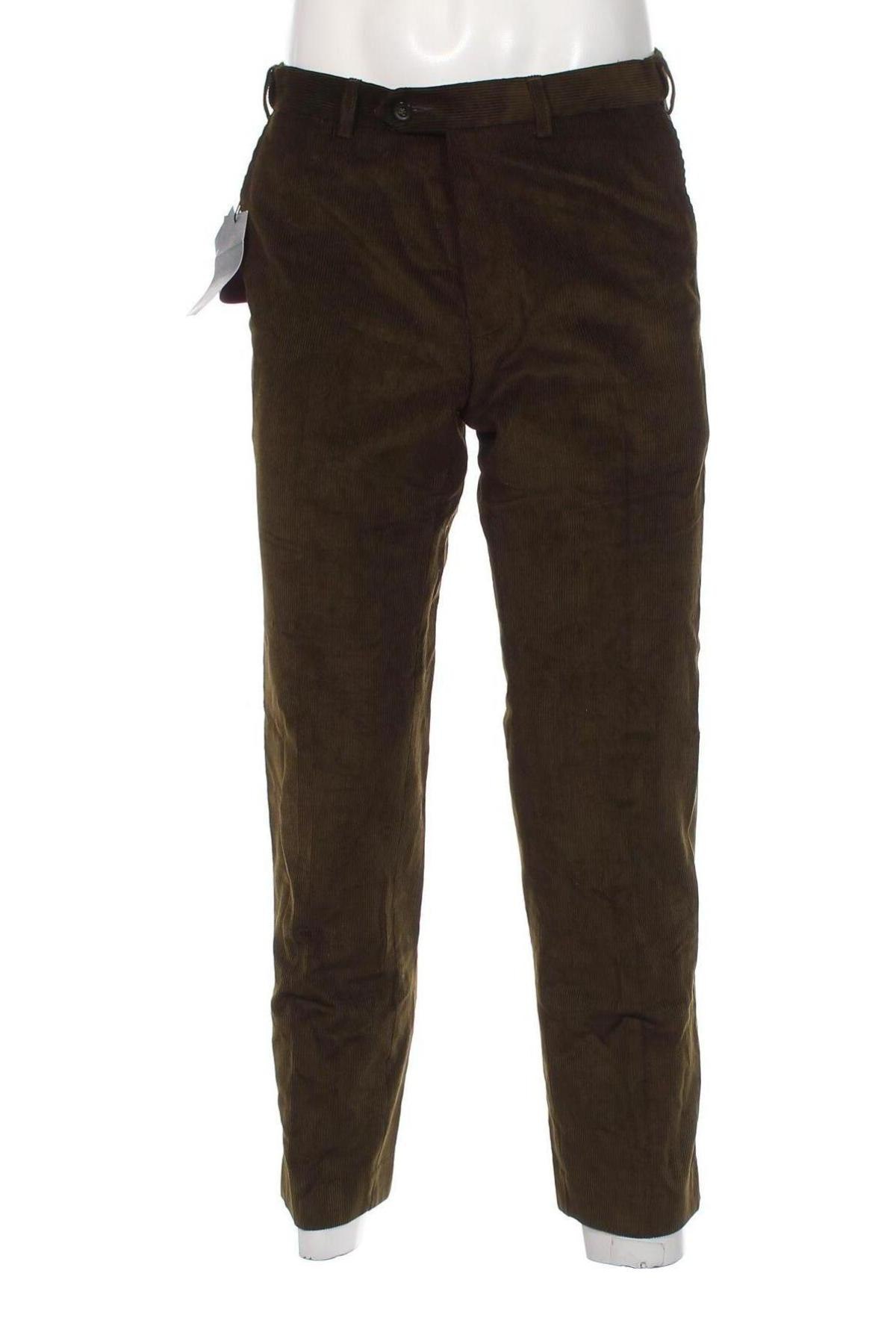 Pantaloni raiați de bărbați Marks & Spencer, Mărime M, Culoare Verde, Preț 50,99 Lei