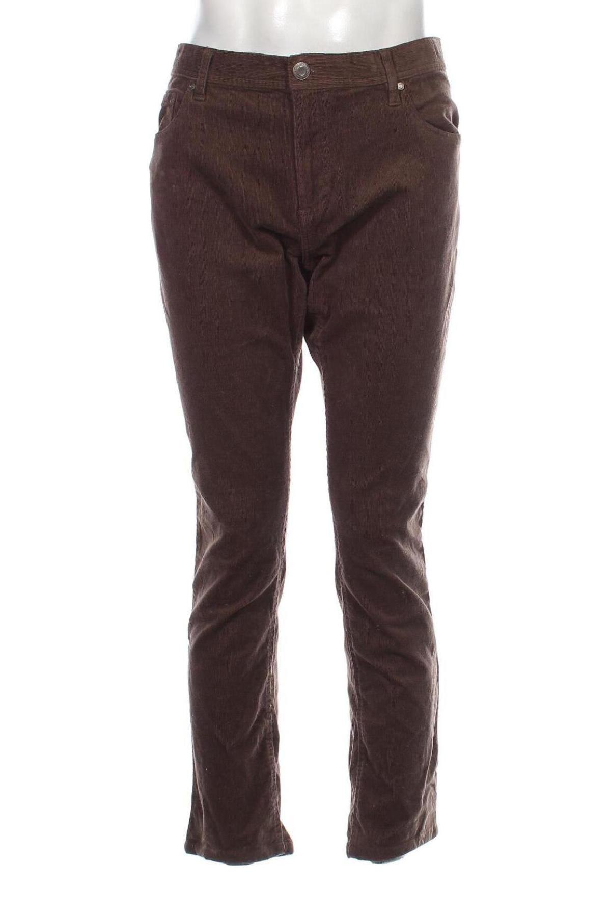 Pantaloni raiați de bărbați Royal Class, Mărime XL, Culoare Maro, Preț 95,39 Lei