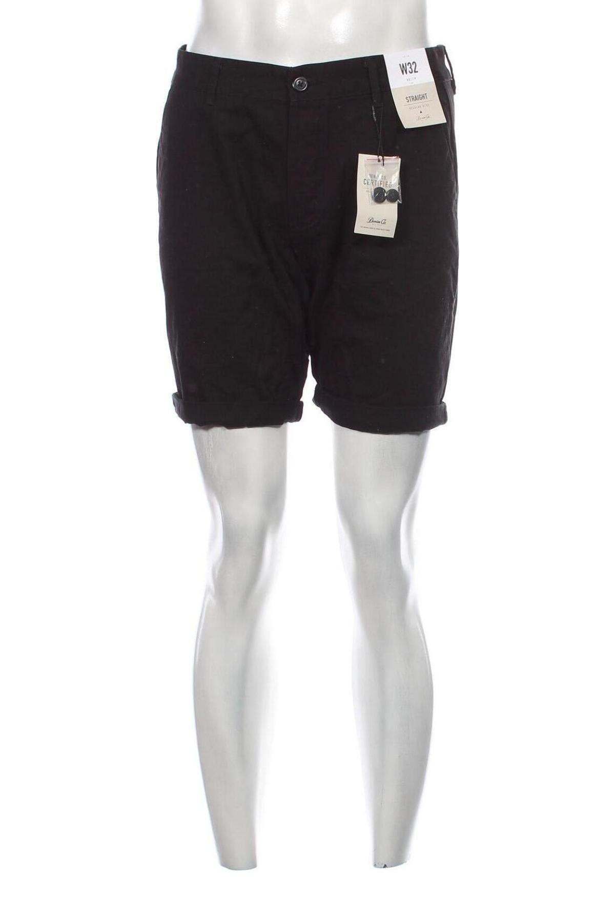 Мъжки къс панталон Denim&Co., Размер M, Цвят Черен, Цена 34,00 лв.