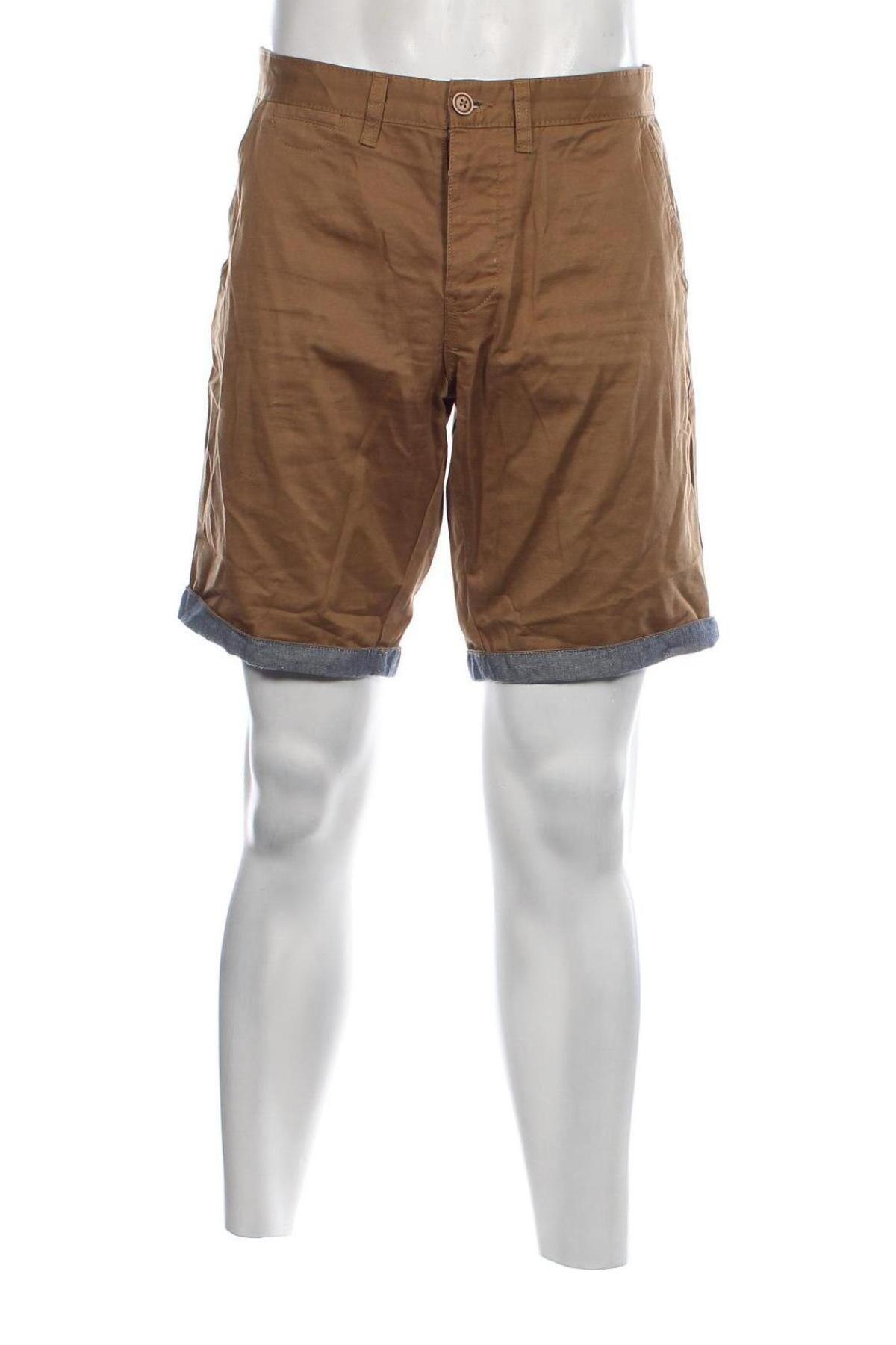 Herren Shorts Piazza Italia, Größe L, Farbe Beige, Preis 17,40 €