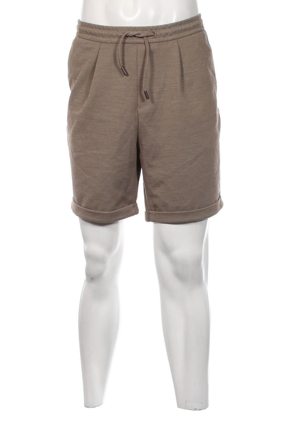 Мъжки къс панталон Zara, Размер XL, Цвят Кафяв, Цена 46,00 лв.