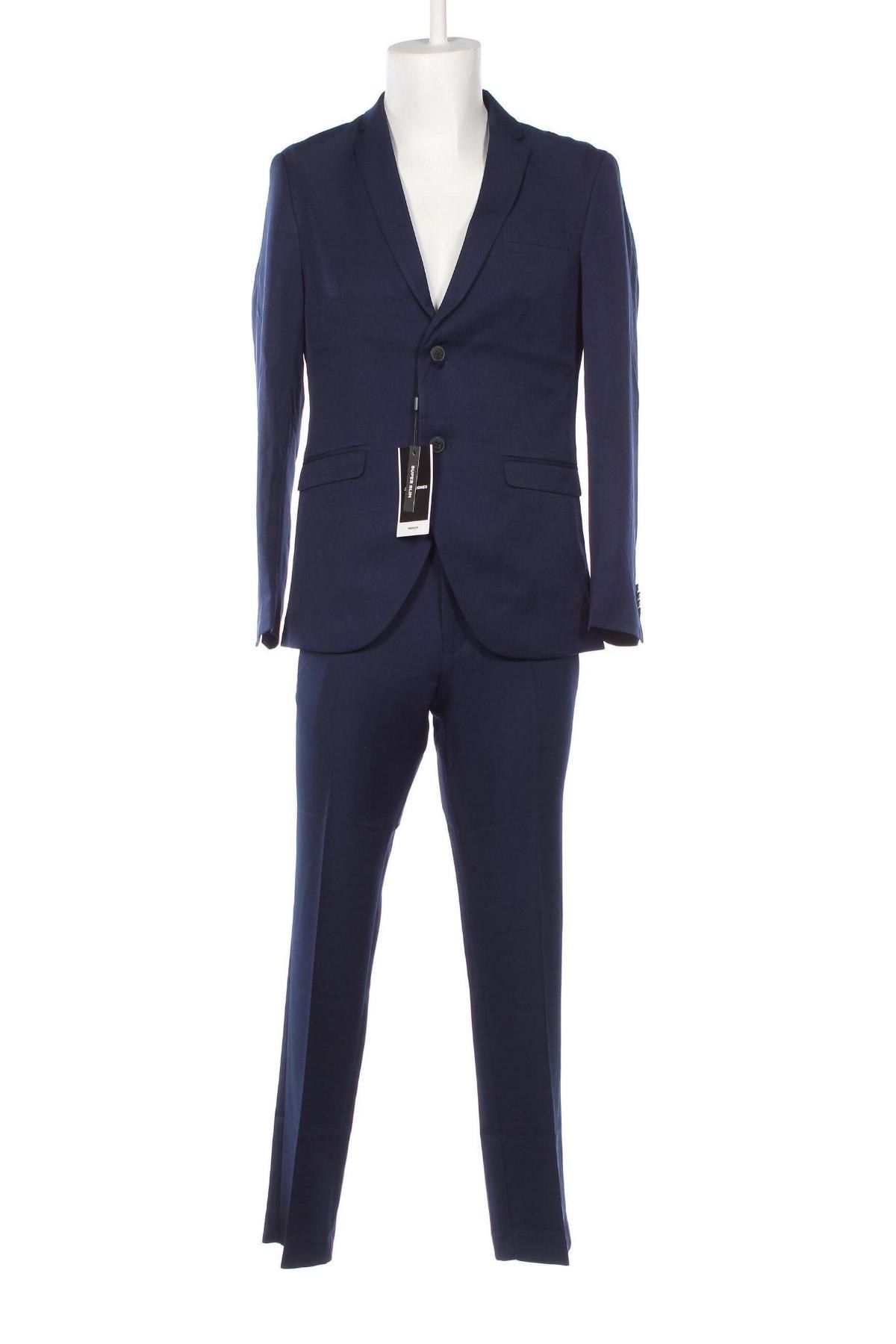 Мъжки костюм Jack & Jones, Размер M, Цвят Син, Цена 225,25 лв.