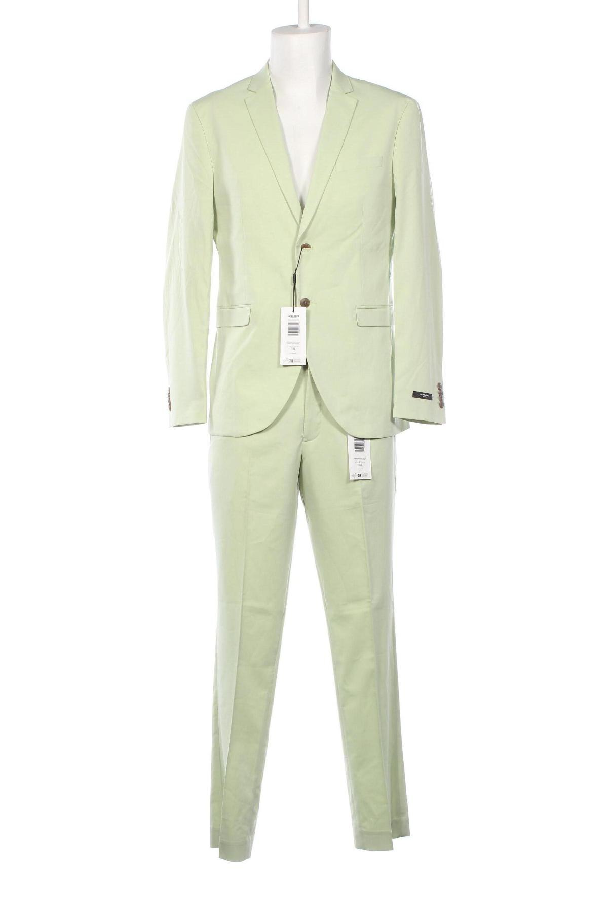 Ανδρικό κοστούμι Jack & Jones, Μέγεθος L, Χρώμα Πράσινο, Τιμή 129,77 €