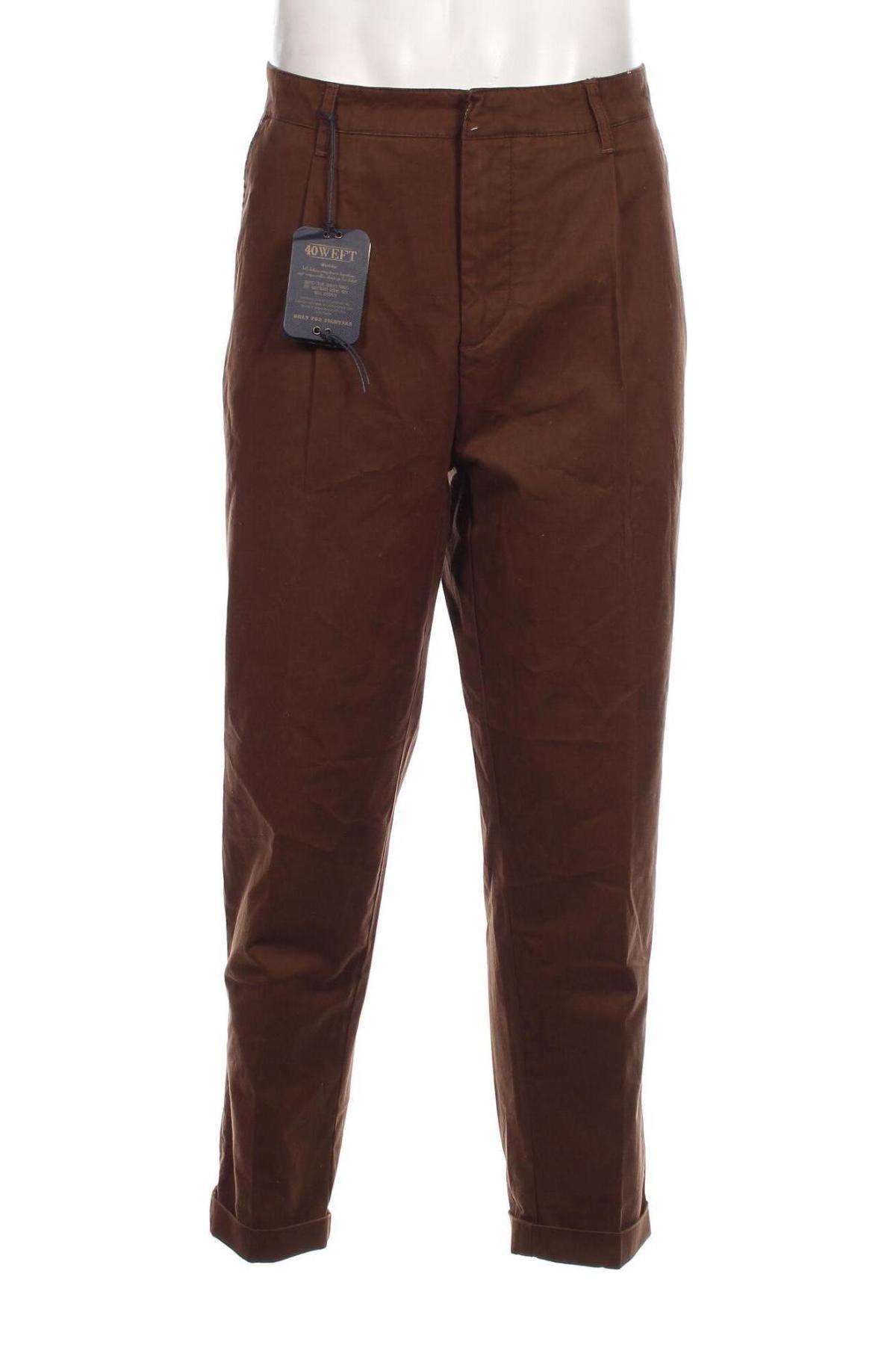 Ανδρικό παντελόνι 40Weft, Μέγεθος XL, Χρώμα Καφέ, Τιμή 28,45 €