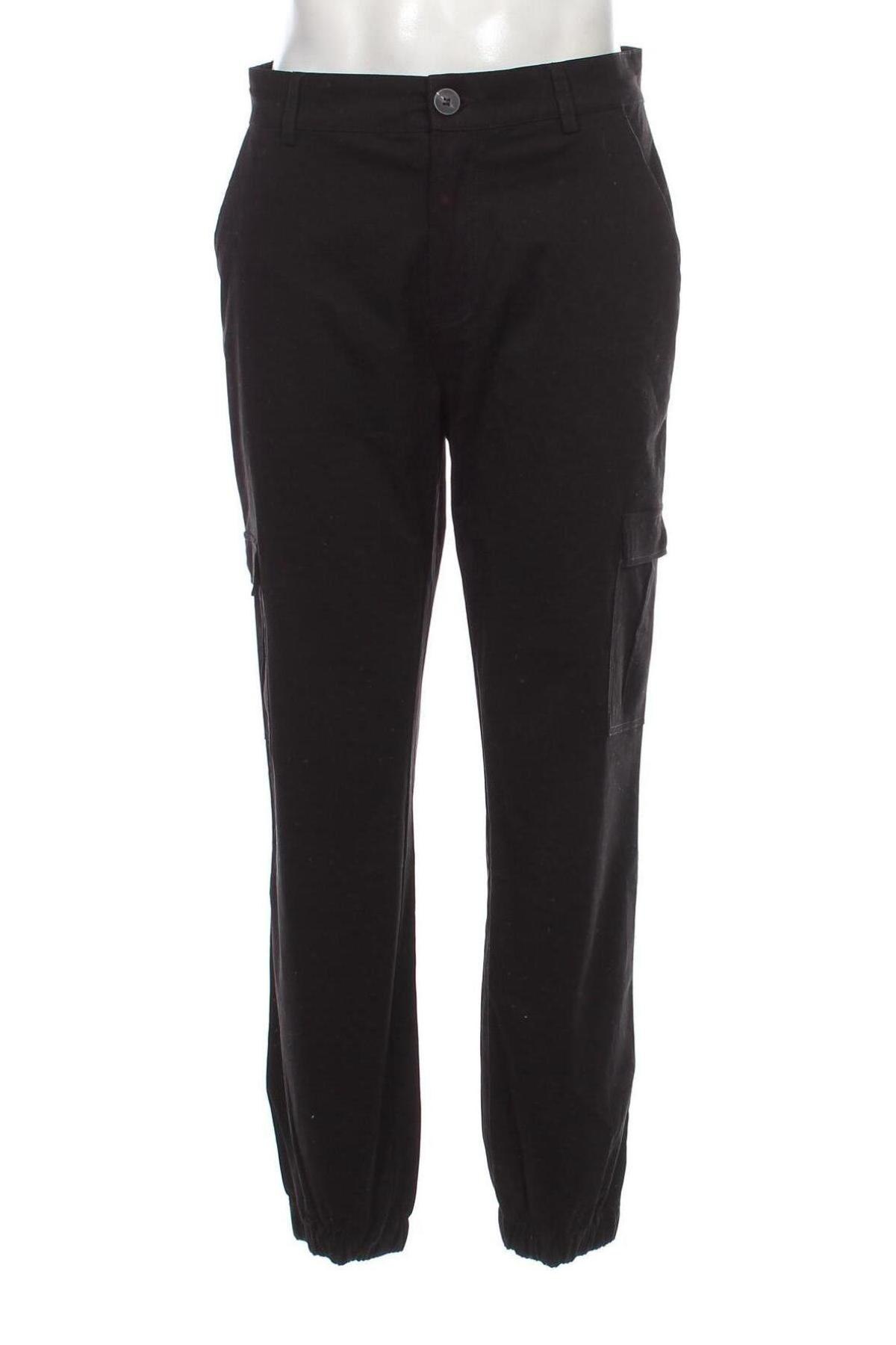 Pantaloni de bărbați Dan Fox X About You, Mărime L, Culoare Negru, Preț 107,07 Lei