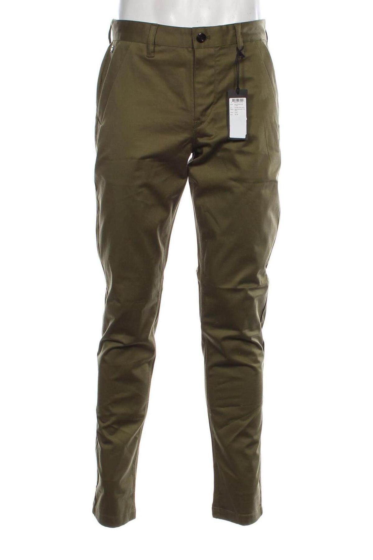 Мъжки панталон G-Star Raw, Размер M, Цвят Зелен, Цена 95,00 лв.
